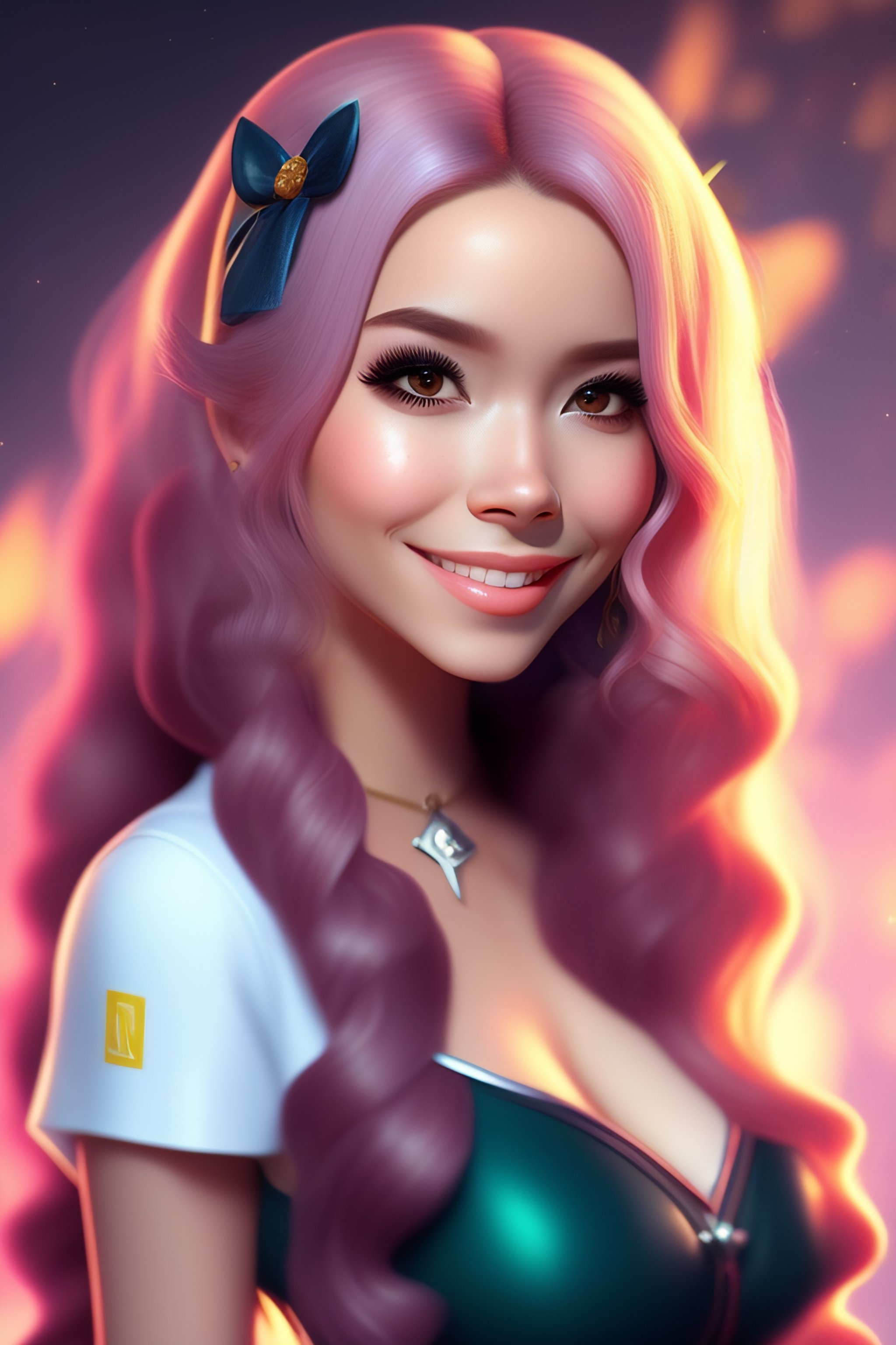 Lexica - Belle delphine fusion with hanna owo