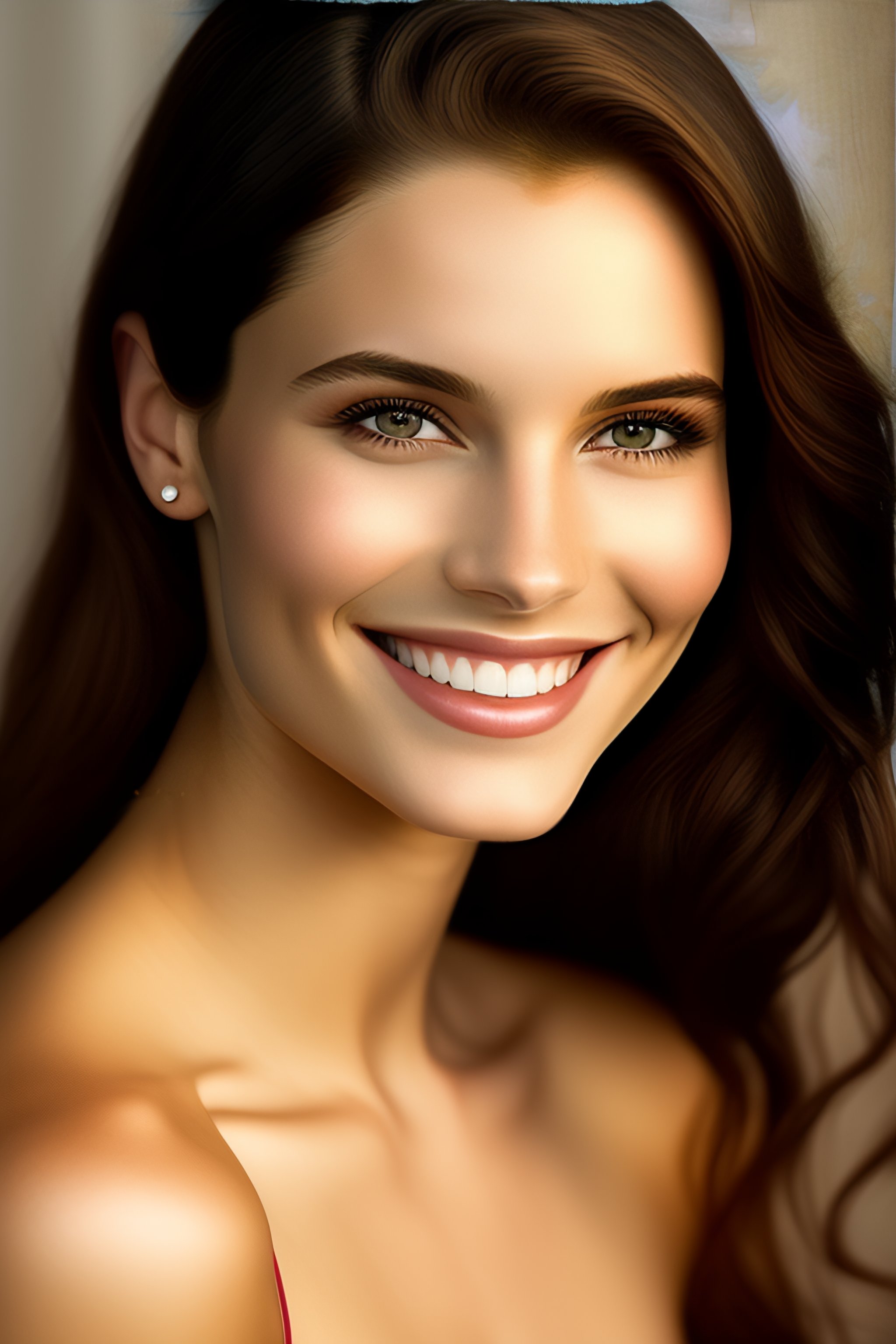 Lexica Portrait of a uniquely pretty 20 year old girl, beautiful