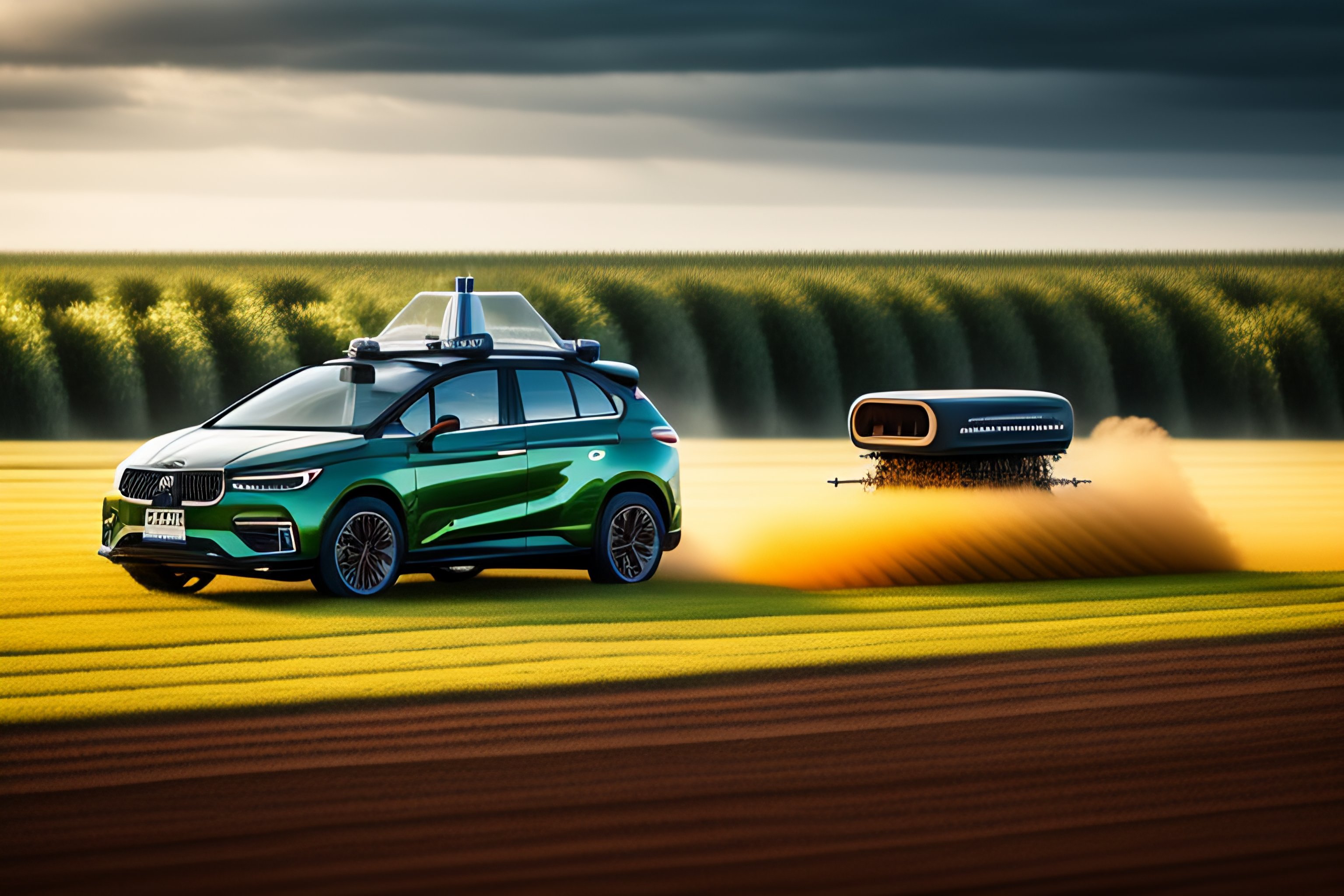 Lexica Self driving machine wielding a dutch field