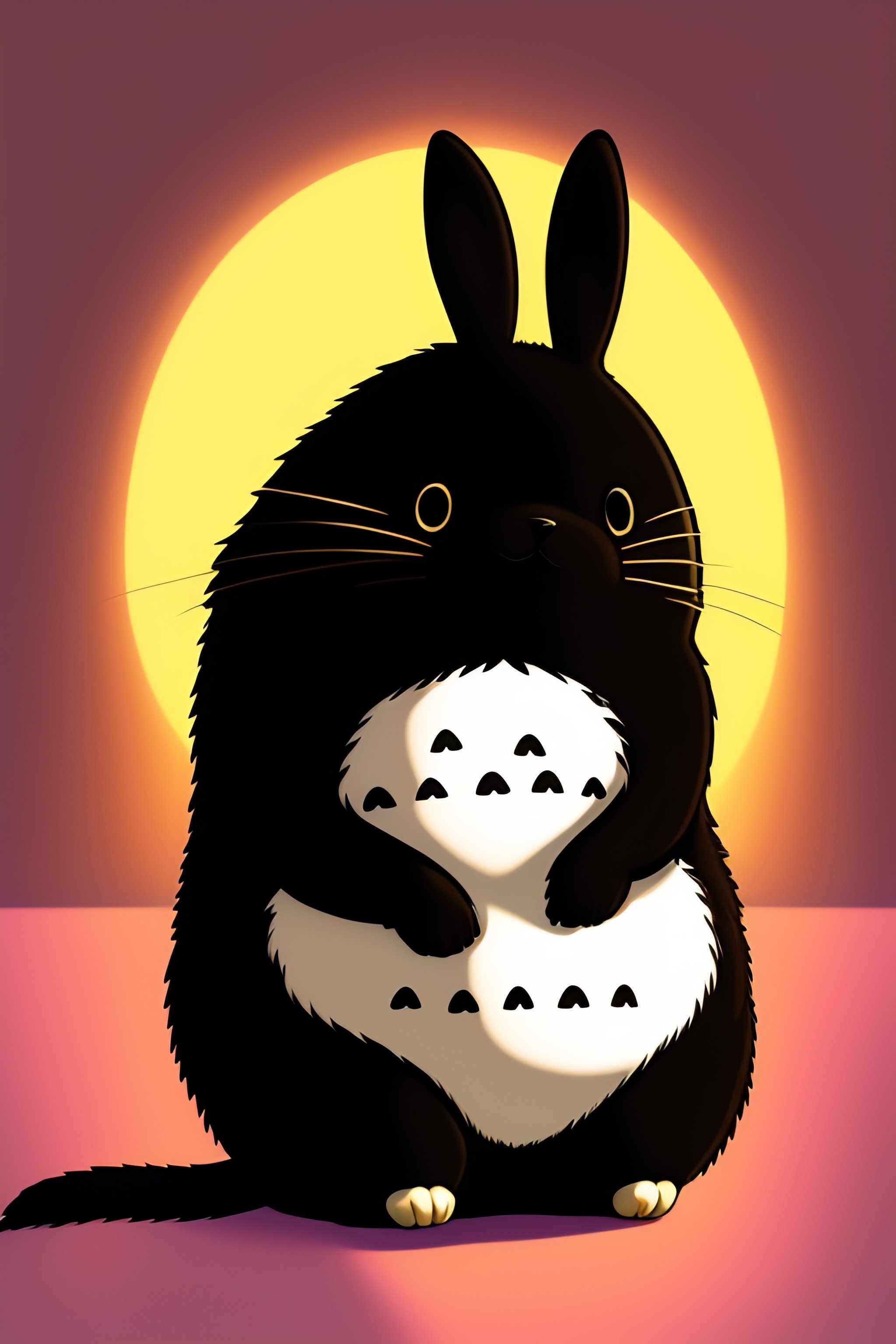 Lexica - Black rabbit in the style of the anime 