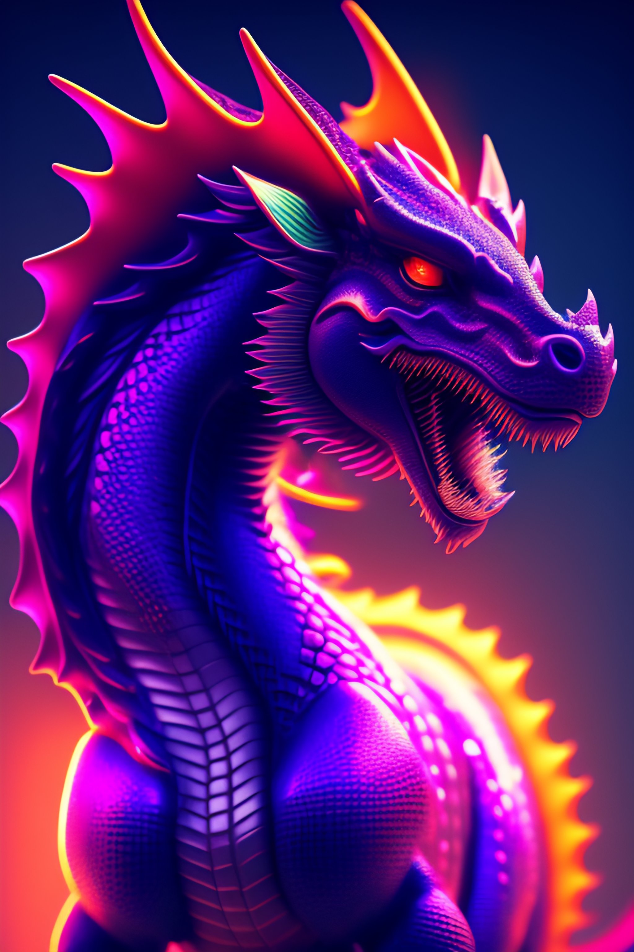 Lexica - Neon sound dragon