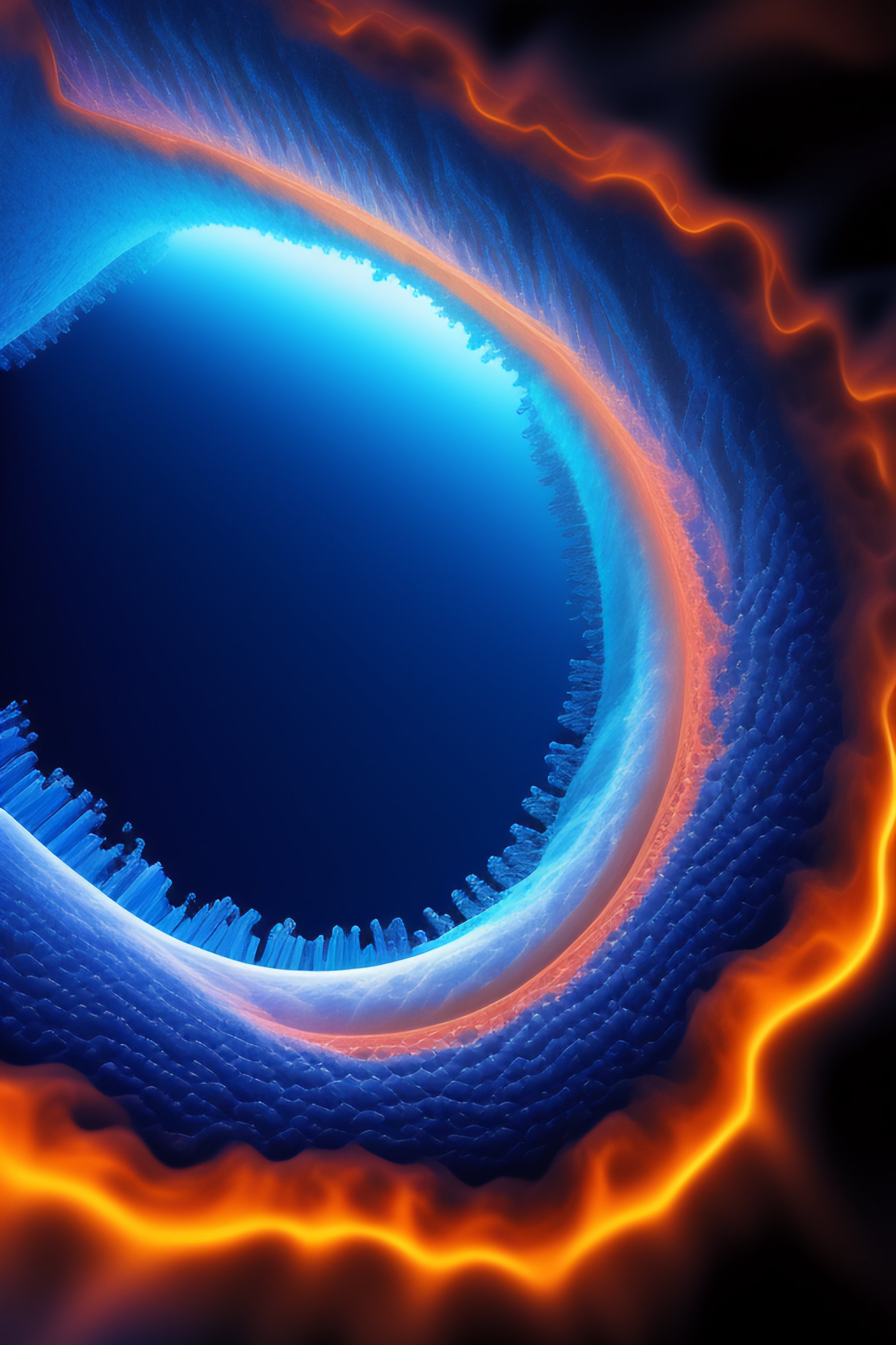 Lexica - Computer artist's rendering of the inside of a neuronal cell ...