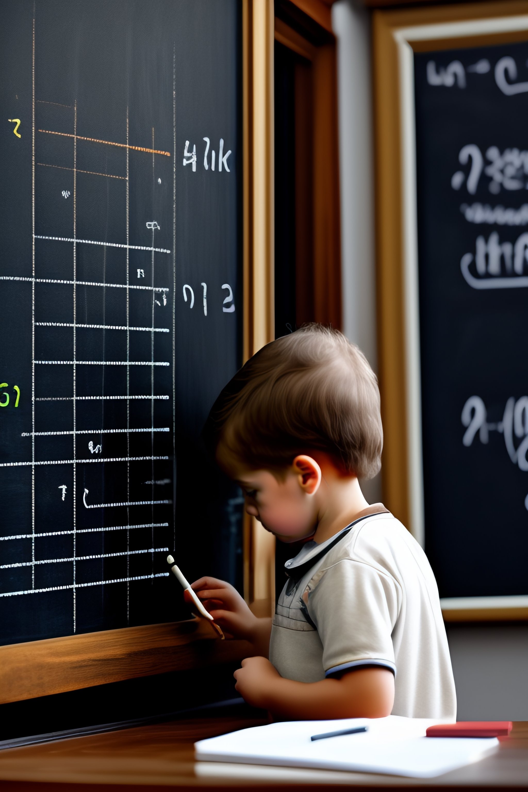 Lexica - Badger writing mathematics on a blackboard