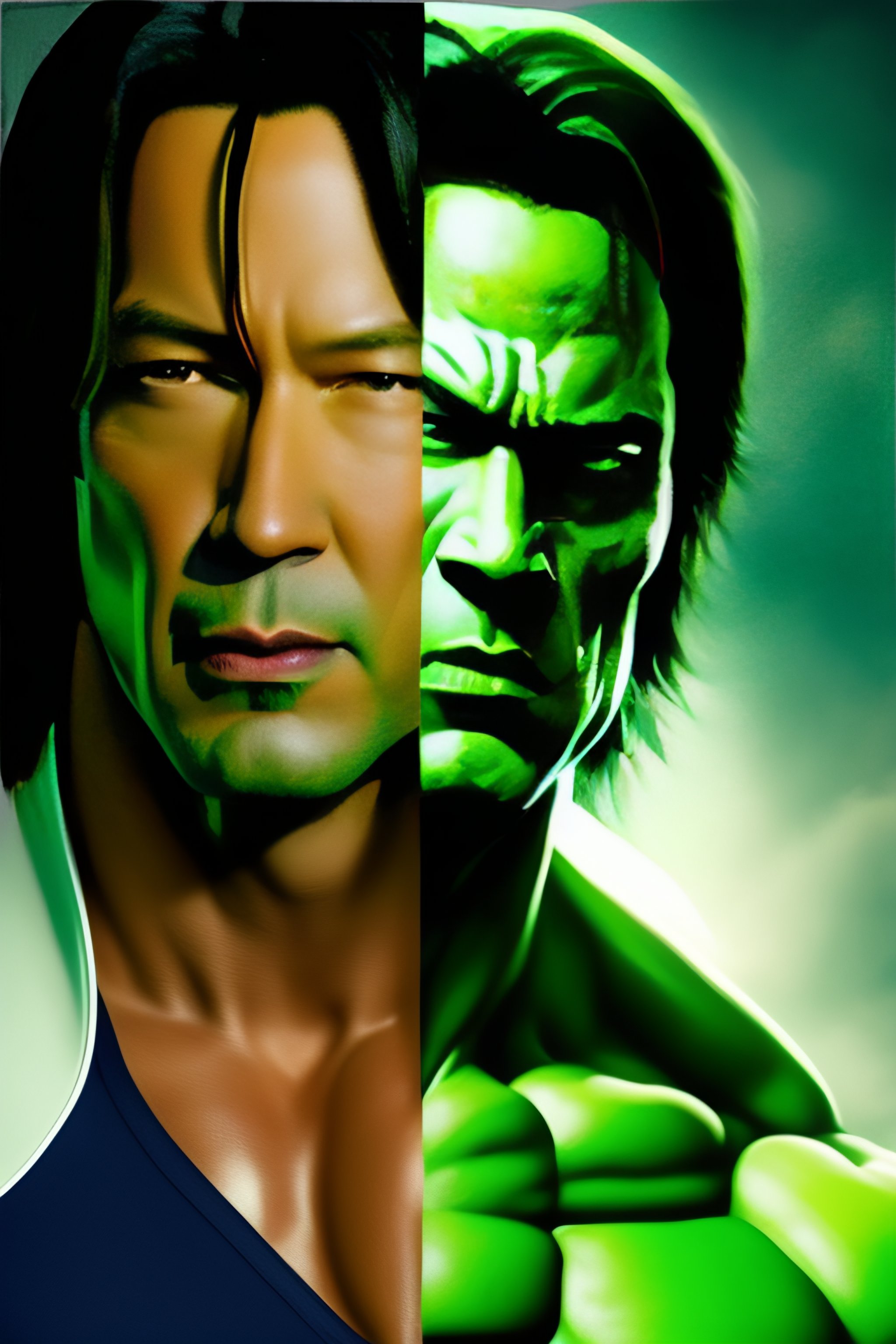 Lexica - Keanu reves as the incredible hulk