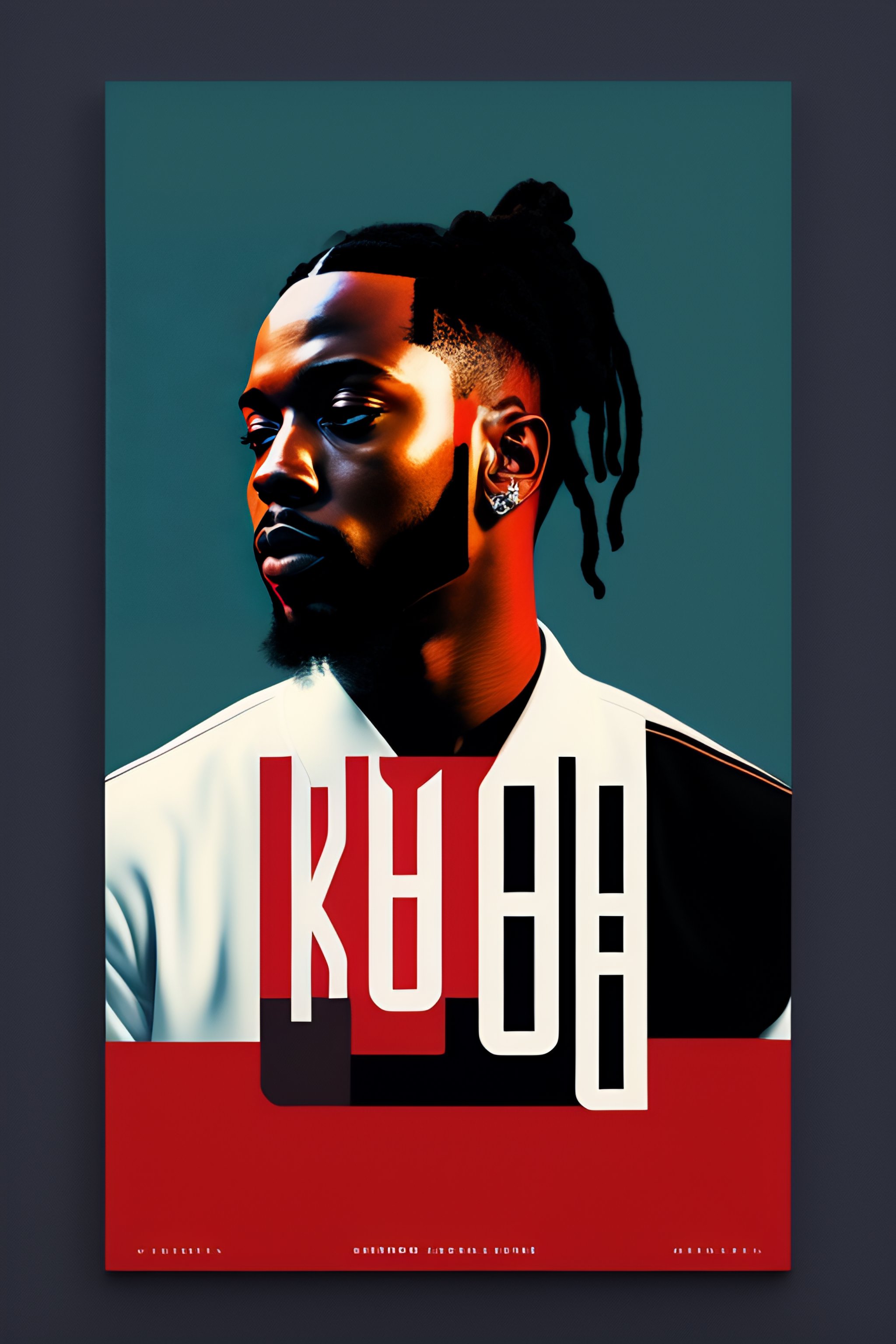 Lexica - Constructivism album cover design for kendrick lamar, in the style  of Virgil Abloh, no words