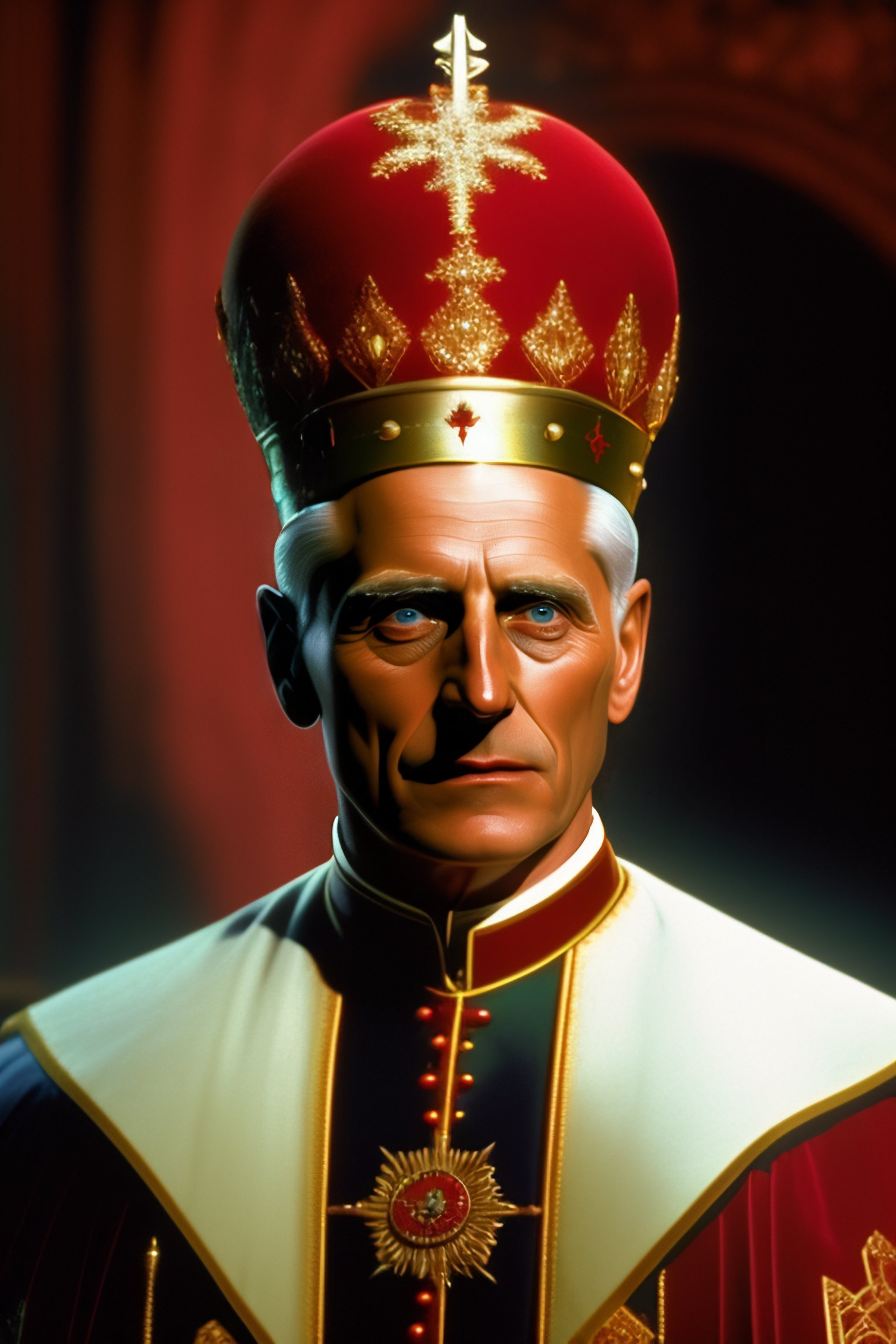 Lexica - Ratzinger pope in hellraiser pin head style