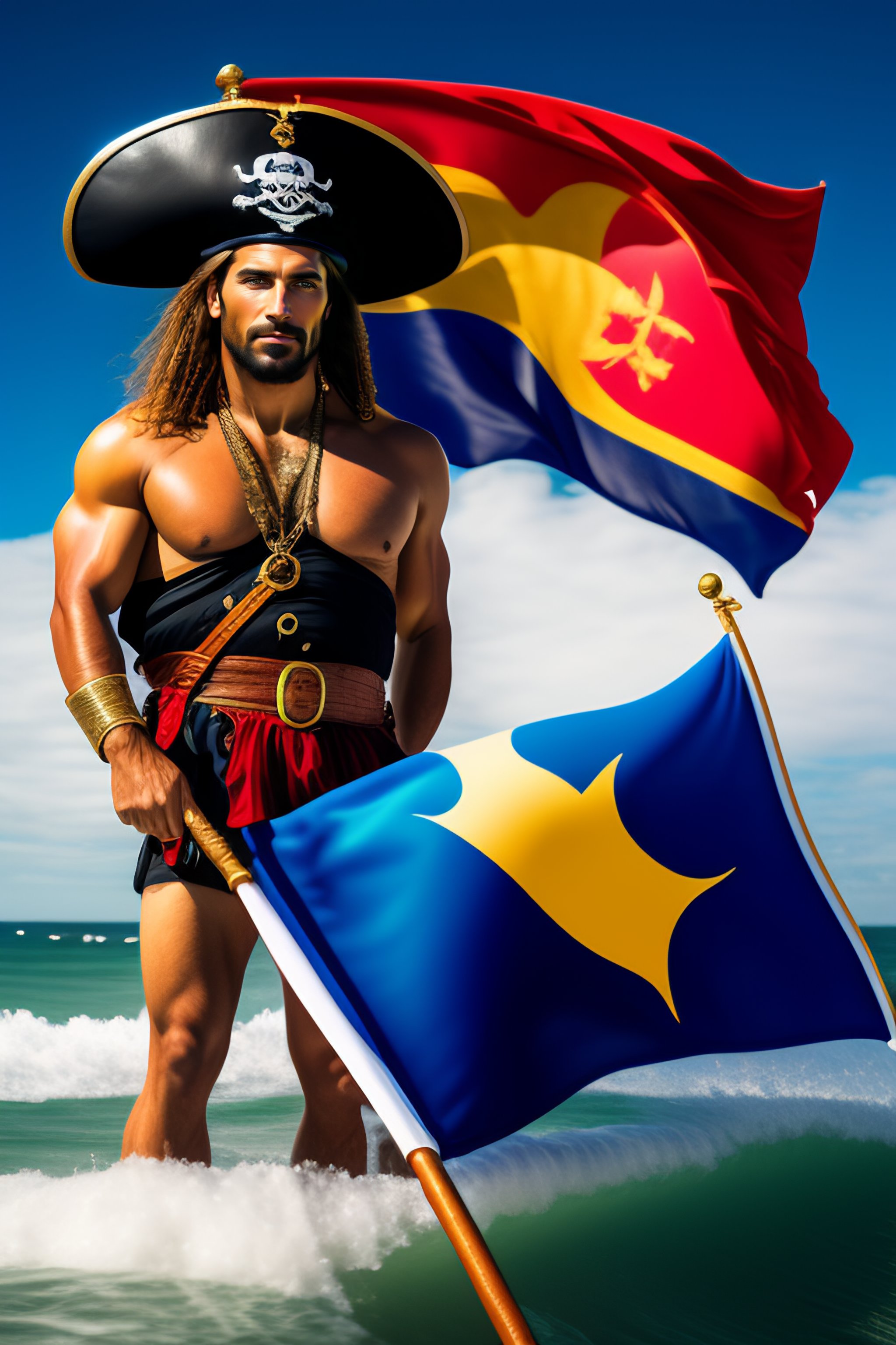 Lexica - Pirate squing with a beautiful uruguayan flag