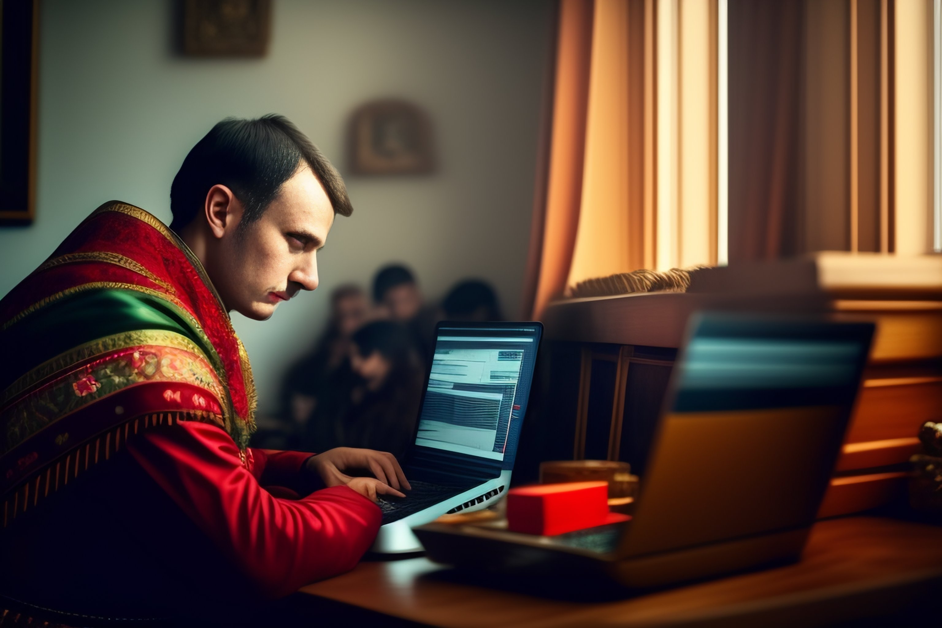 Lexica - Programmer from belarus in belarusian national outfits is ...
