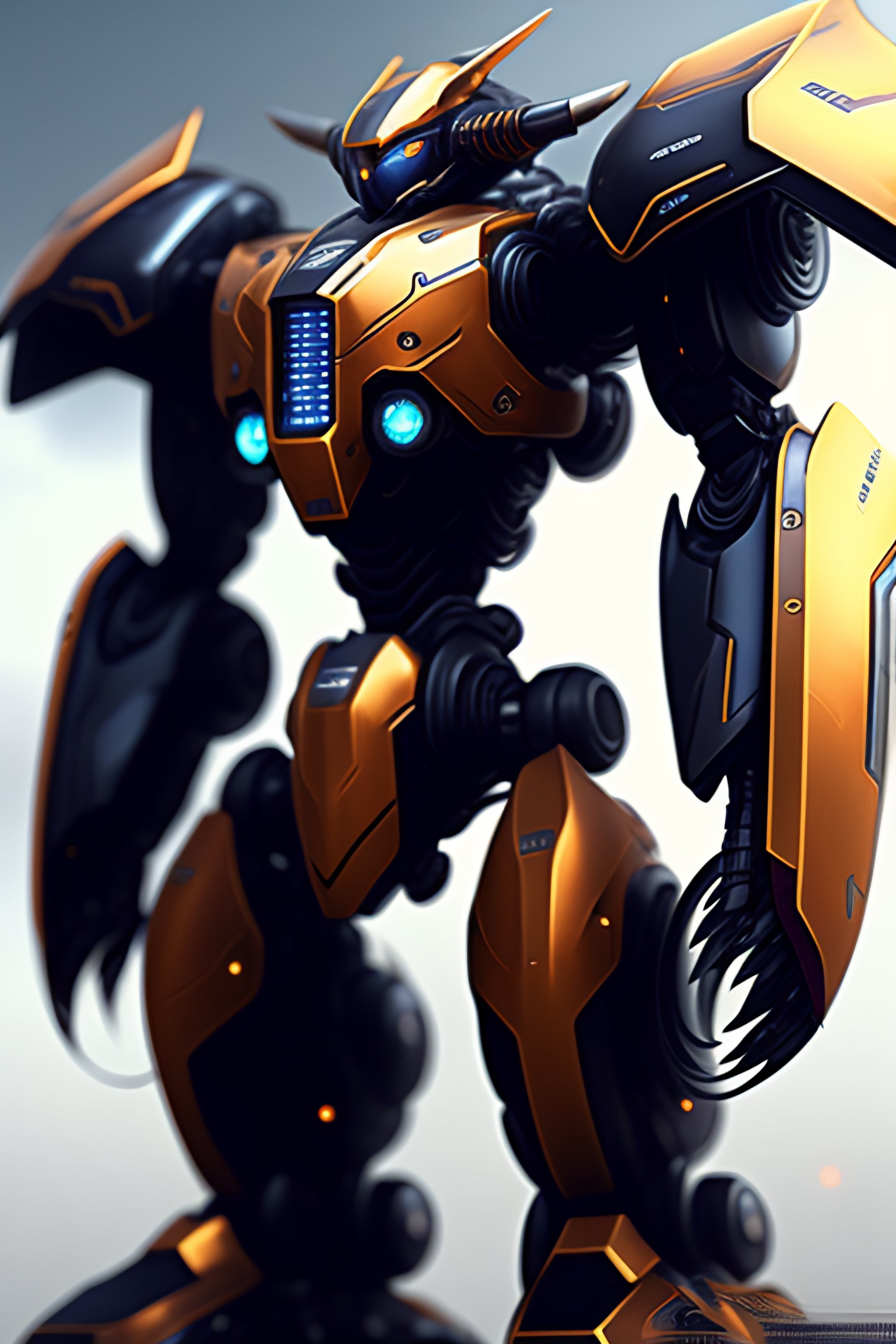Lexica - Mecha concept art highly detailed , symmetrical , 3 side