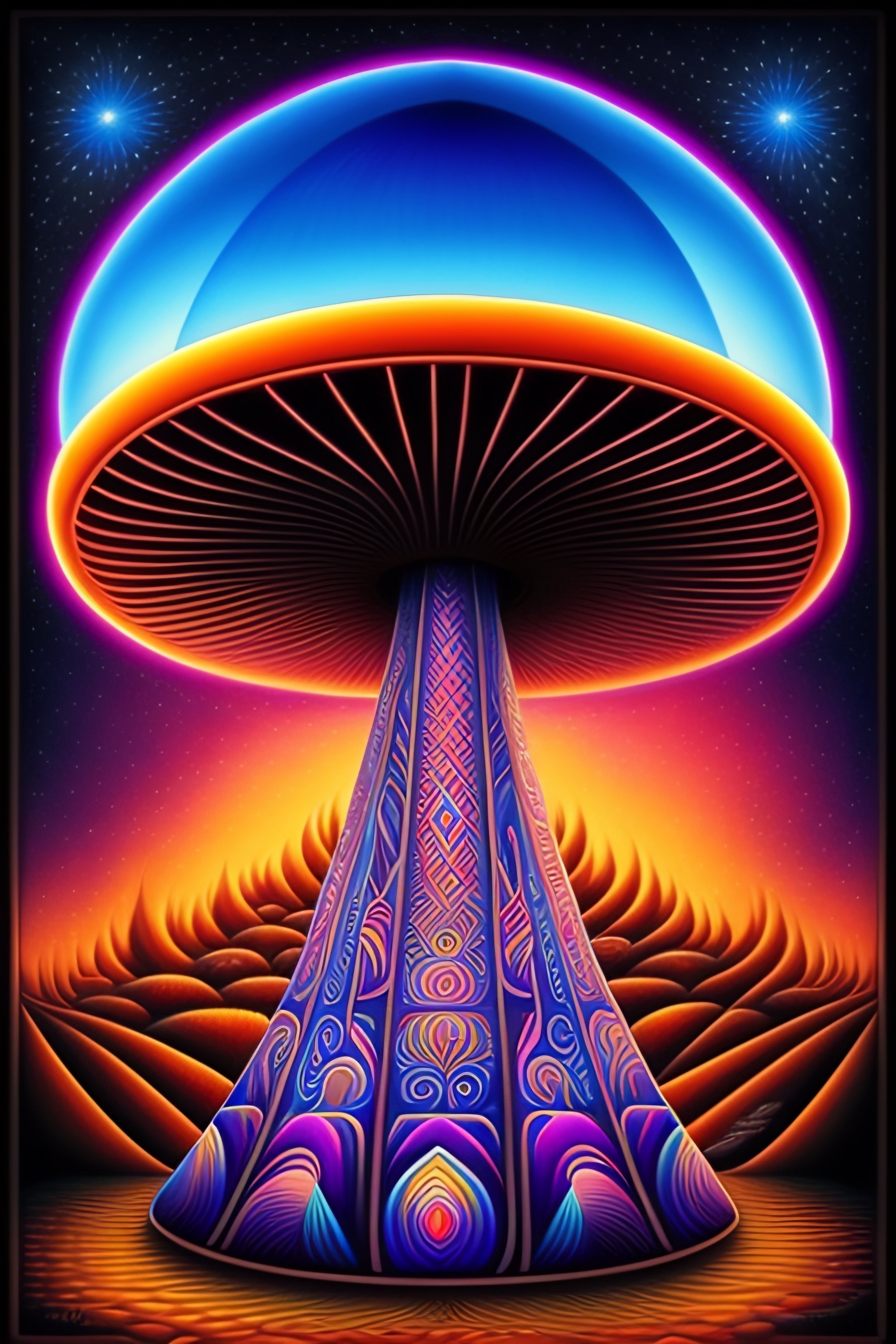 Lexica - Ancient magic mushroom temple alex grey