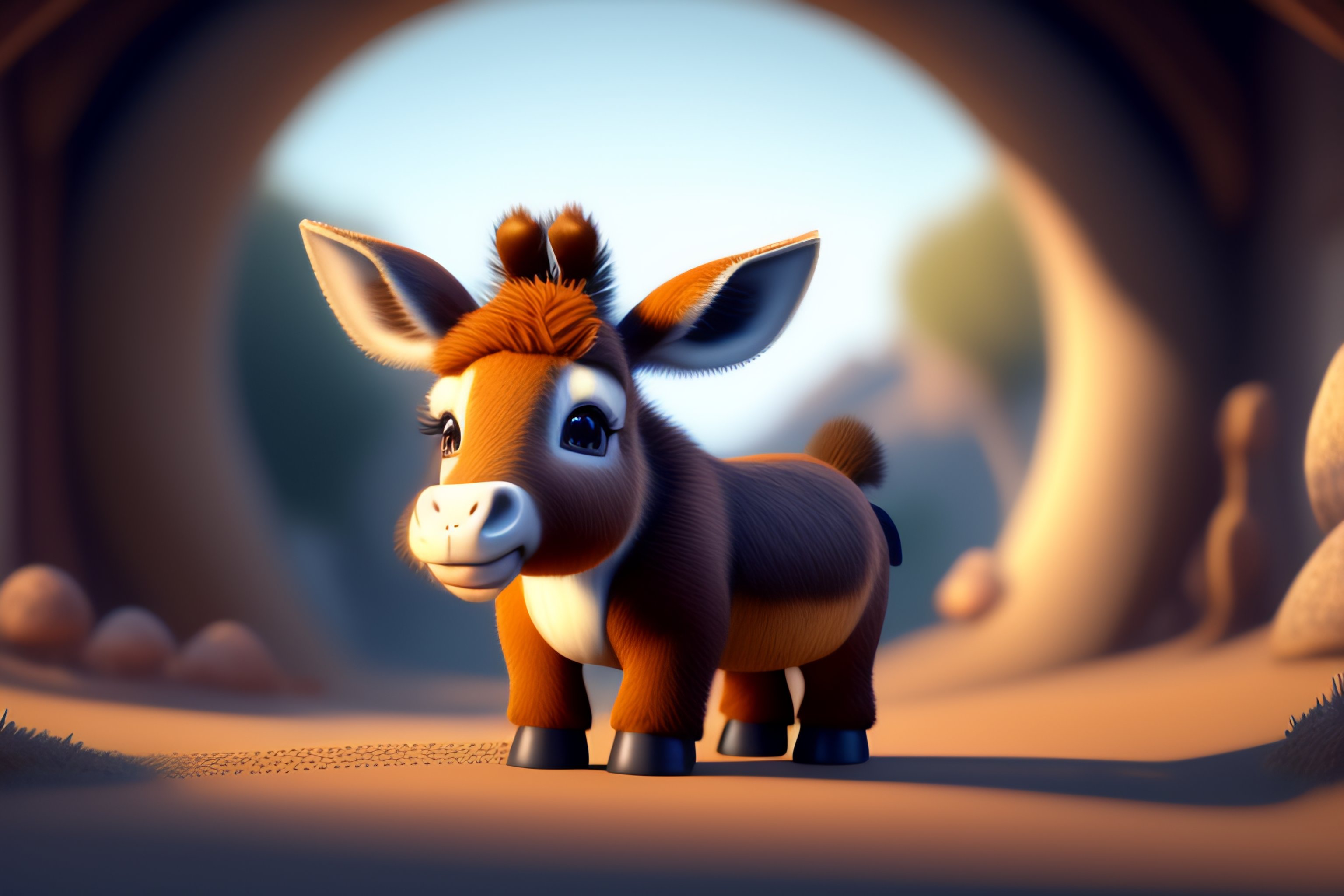 Donkey Light Stare - jxns6sz