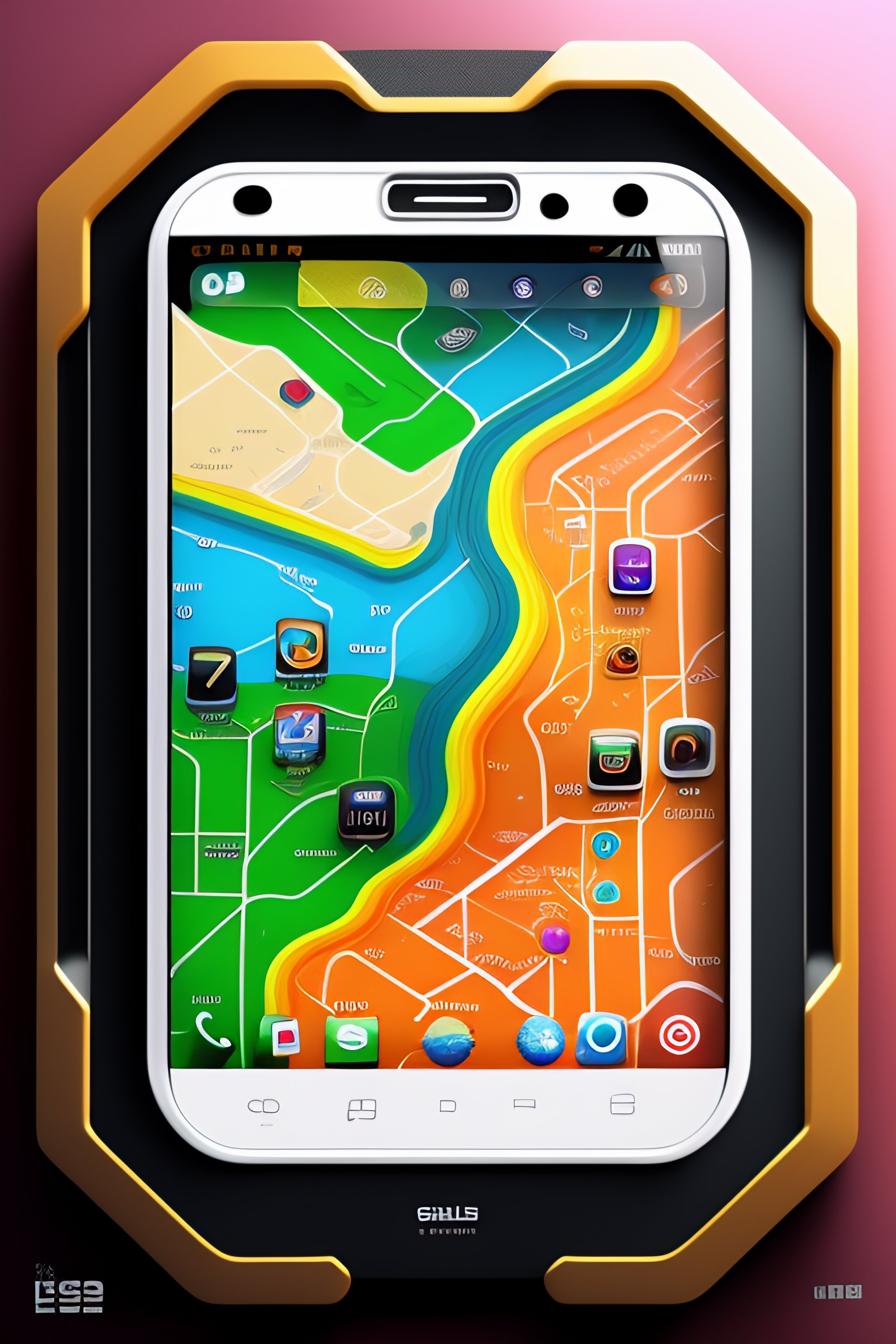 📞 Generative Cell Phone Stand – Futuristic 3D Printed Smartphone Holder・  STL File for 3D printing・Cults, image size:2048x3072