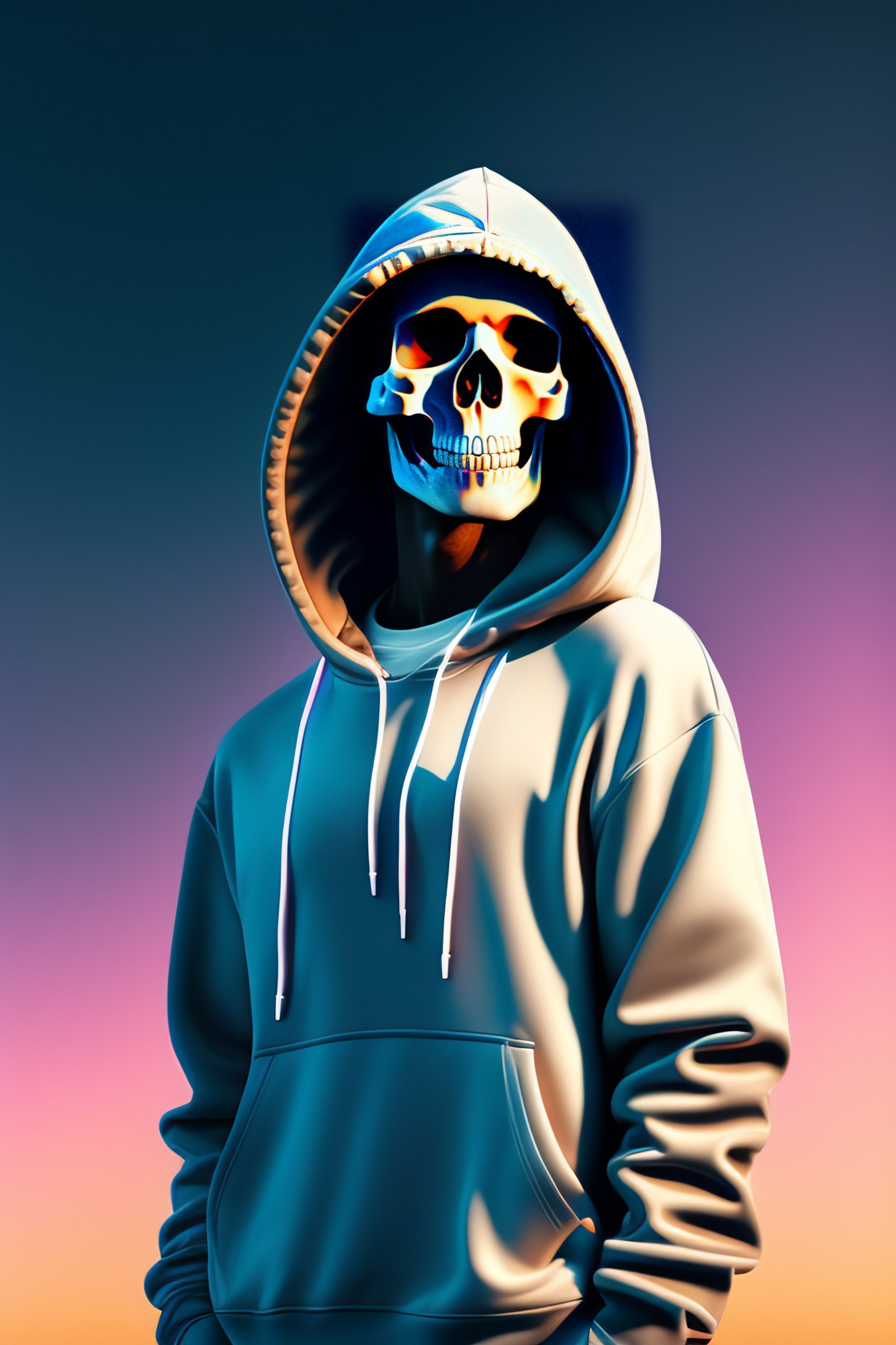 Skeleton best sale wearing hoodie