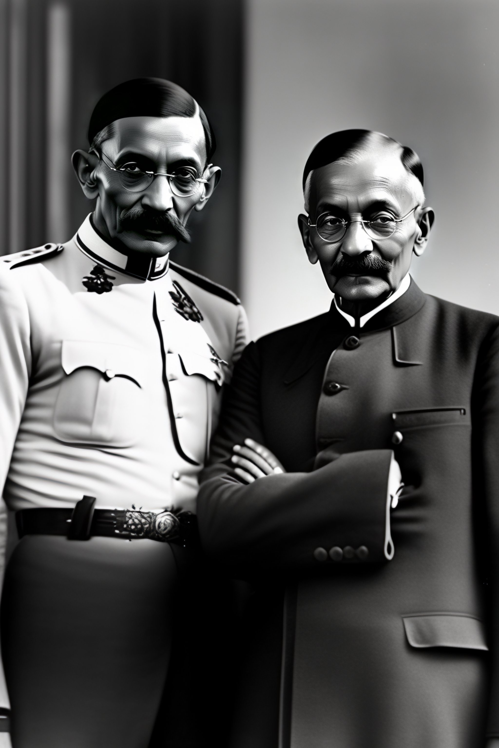 Lexica - Mahatma Gandhi With Adolf Hitler