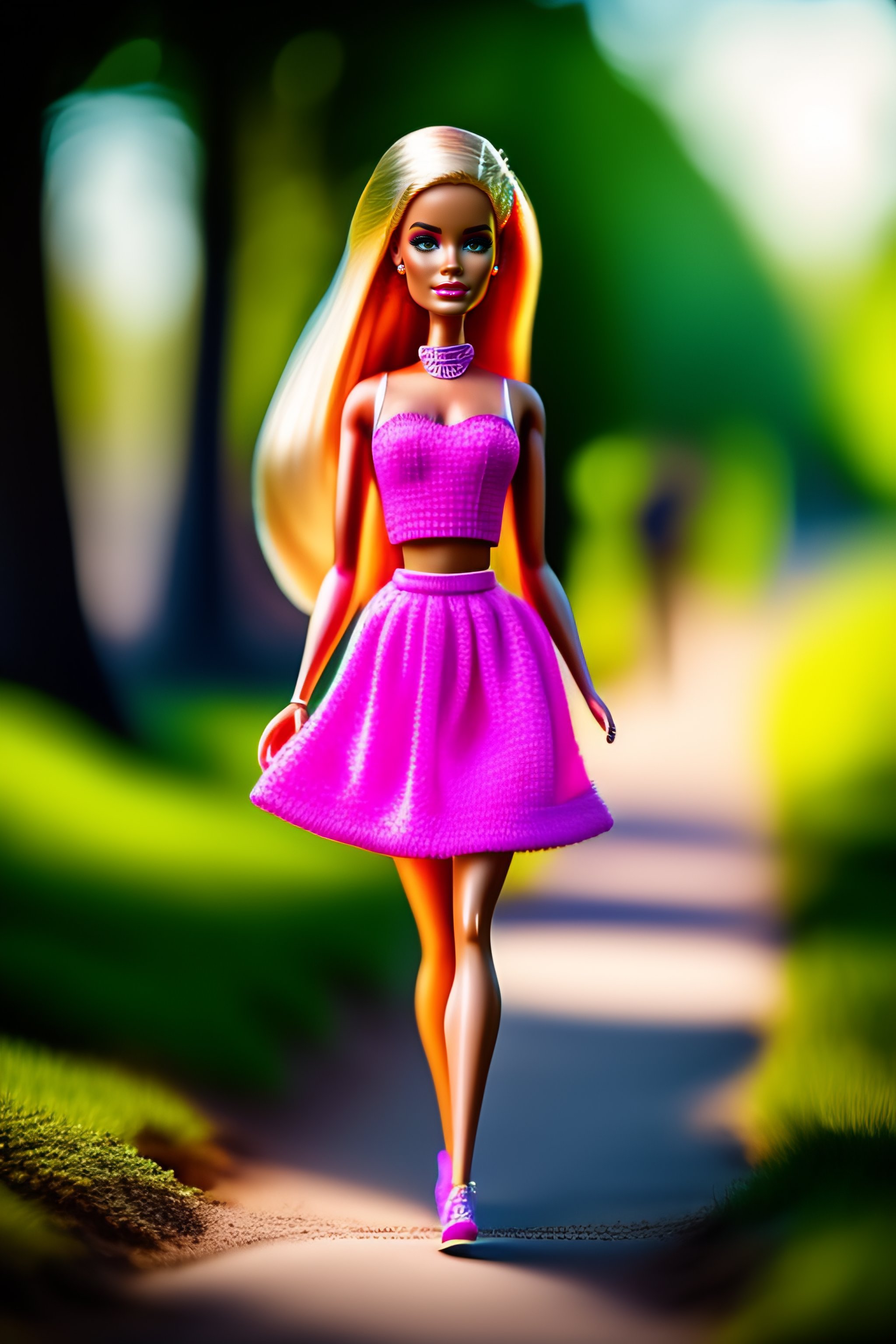 Barbie walking hot sale