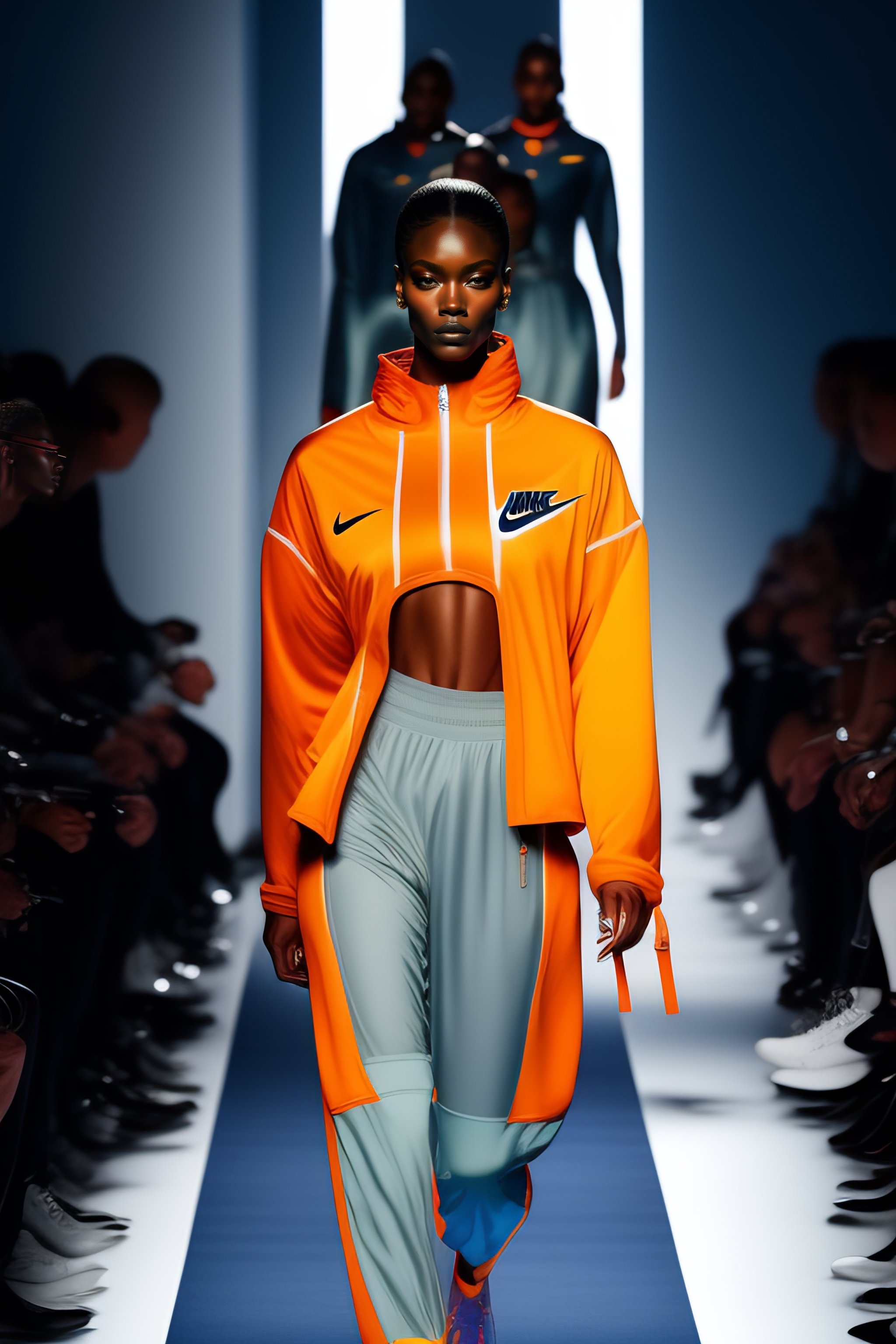 Lexica - Futuristic nike show, minimalistic design