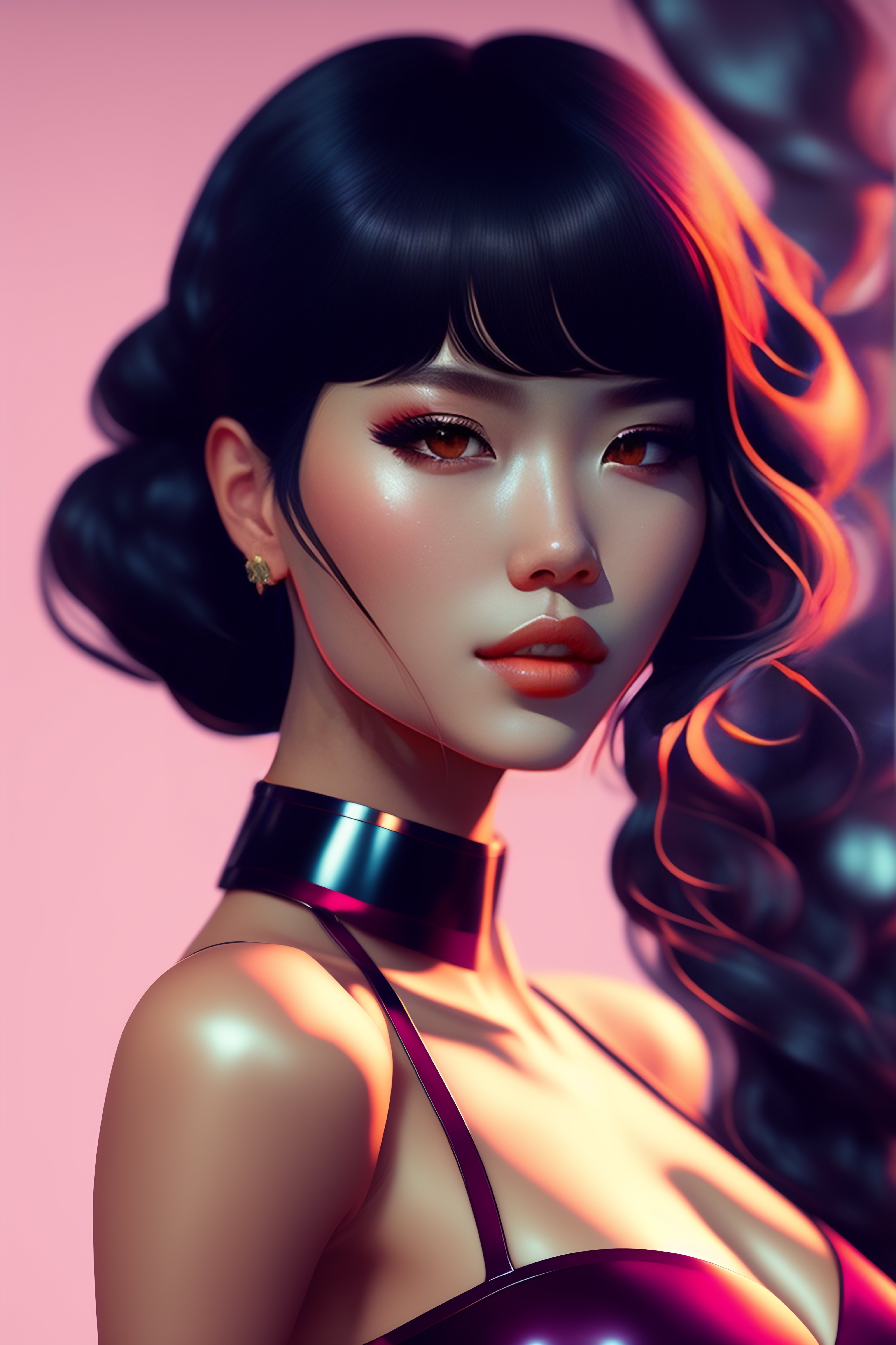 Lexica - A beautiful model in croptop, art by ilya kuvshinov and wlop ...