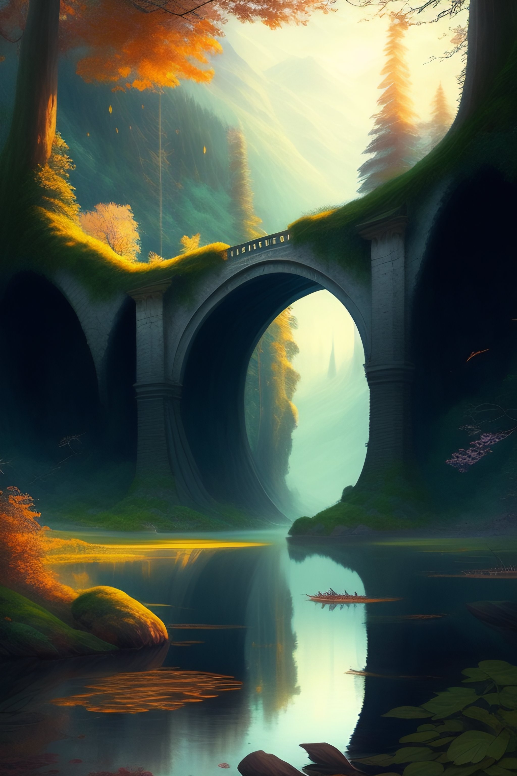 Lexica - Book cover!!!!!!!!!!!!, old broken bridge with a big gap in ...
