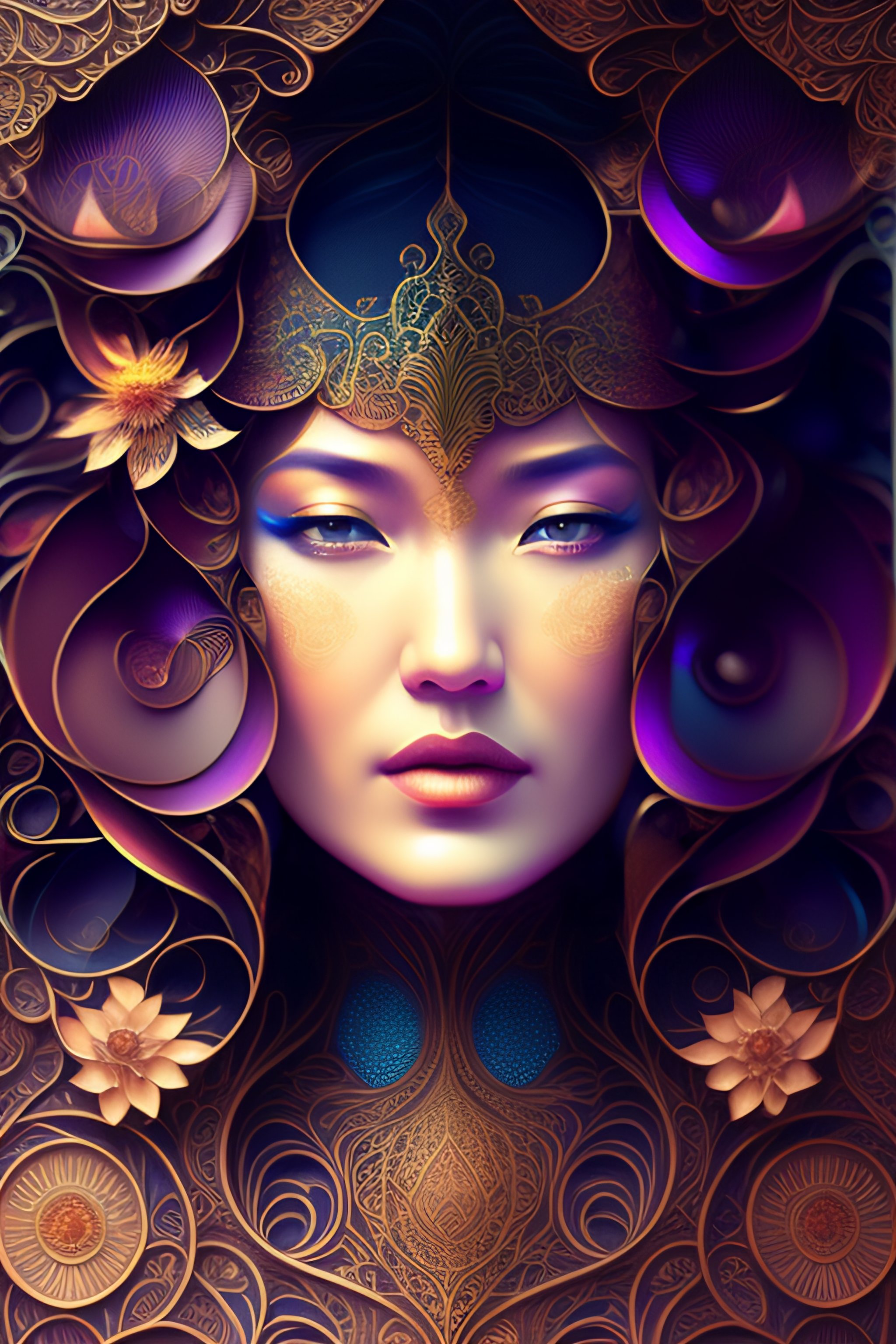 Lexica - Kate Winslet ,human flower by Android Jones, Earnst Haeckel ...