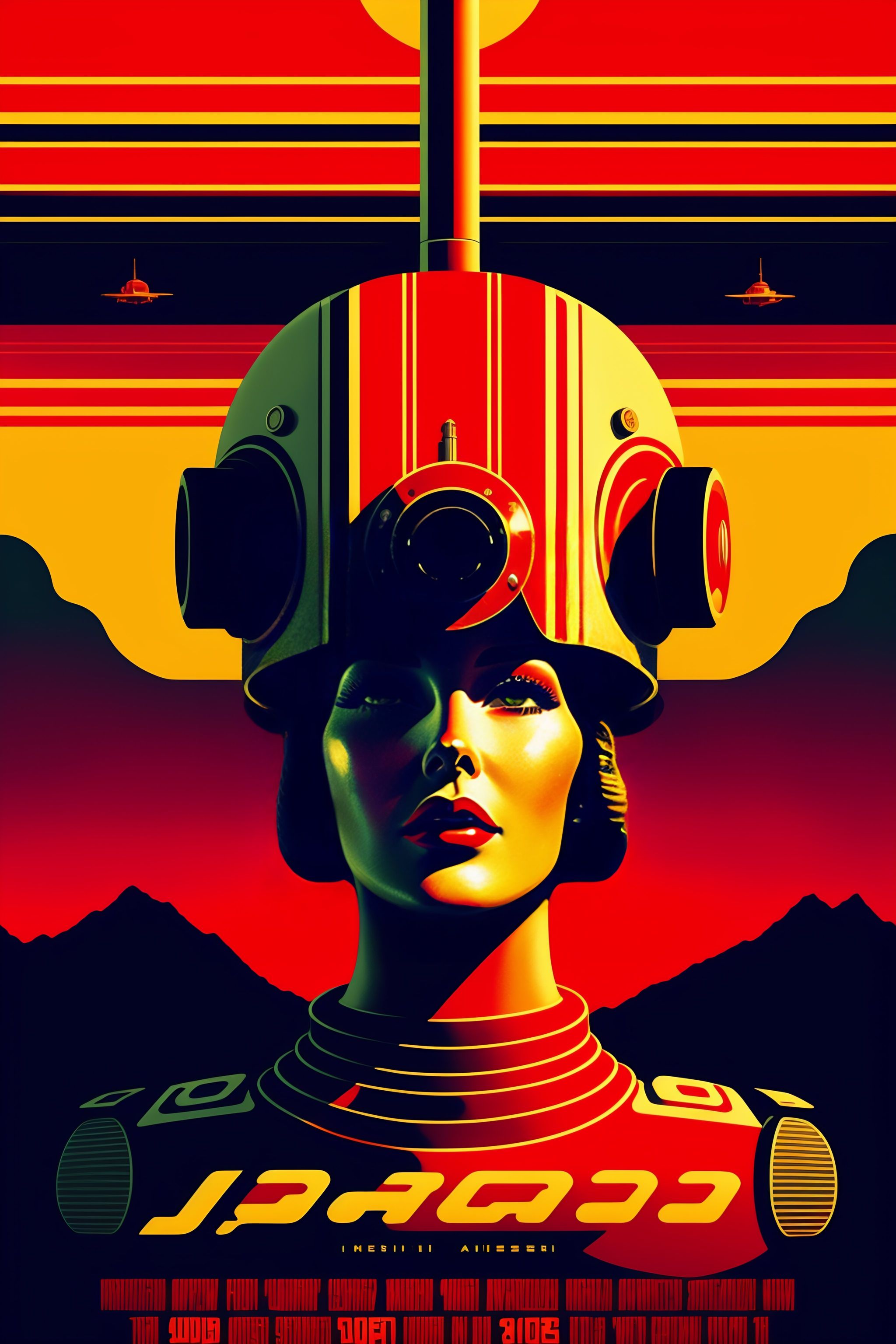 Lexica - Poster of a giant 1950's vintage robot, retro sci-fi, by ...