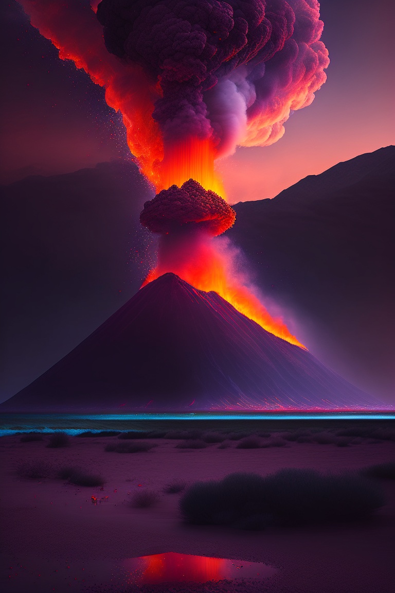 Lexica - "Capture the raw power and breathtaking beauty of a volcanic ...