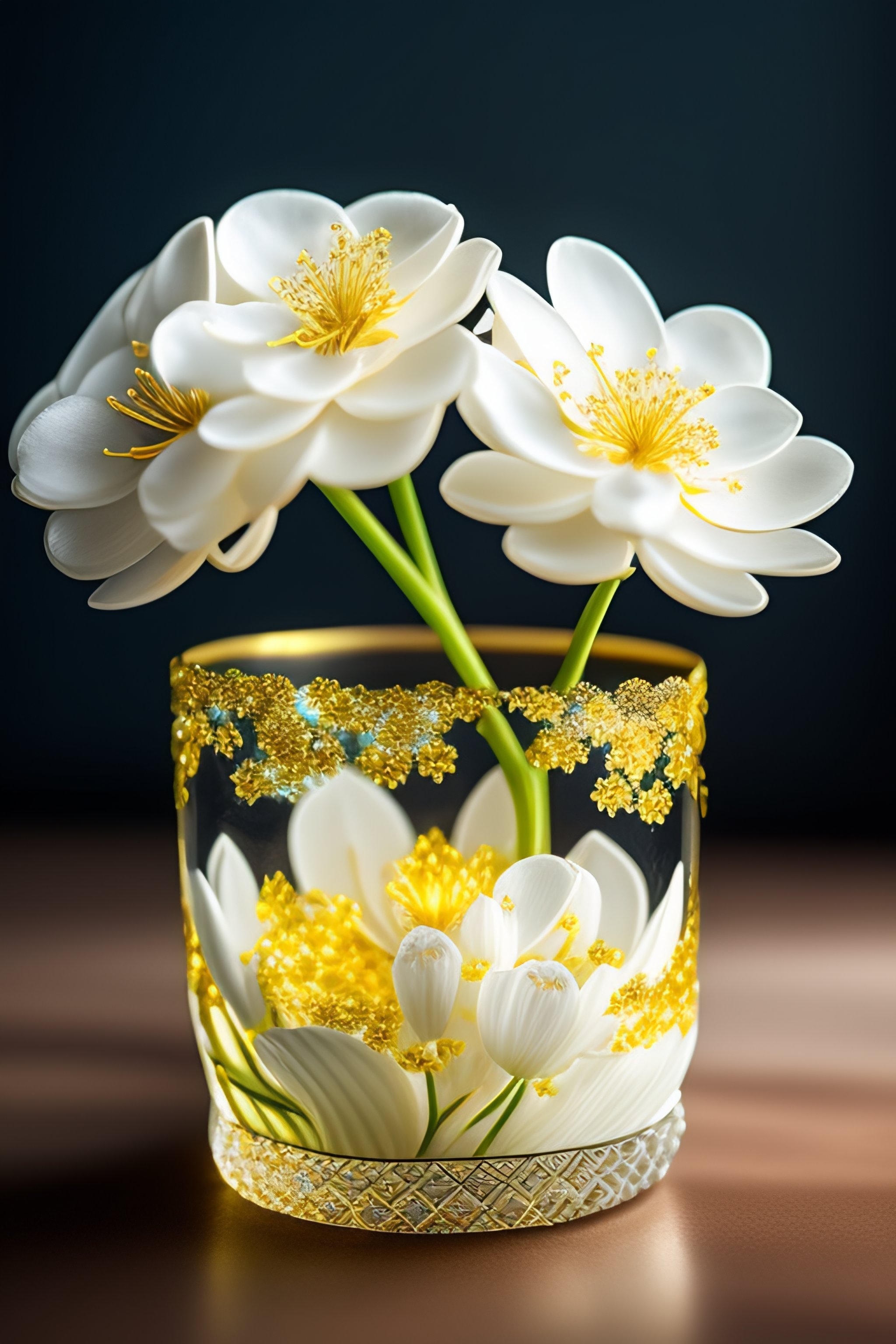 A Basket of White Flowers to Symbolize Pure Love