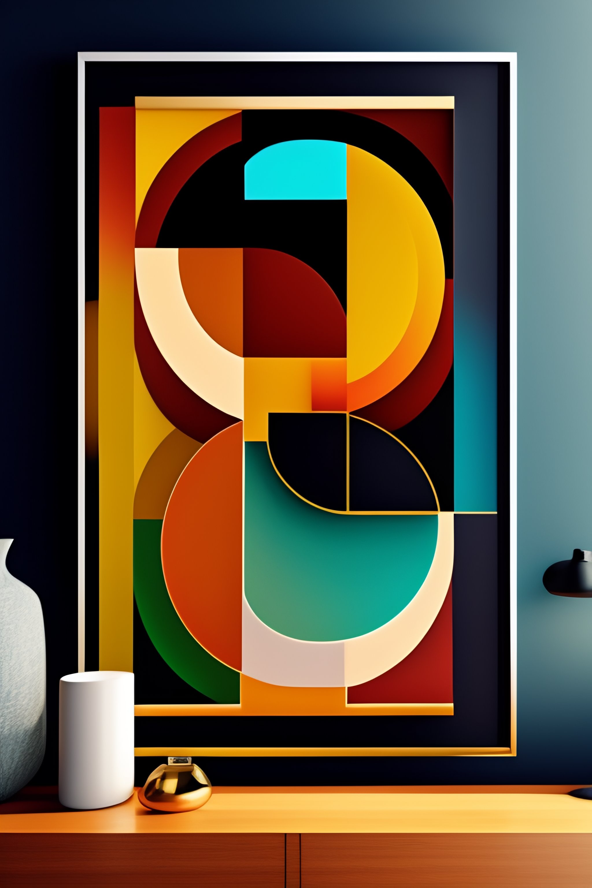 Lexica Mid century modern wall art