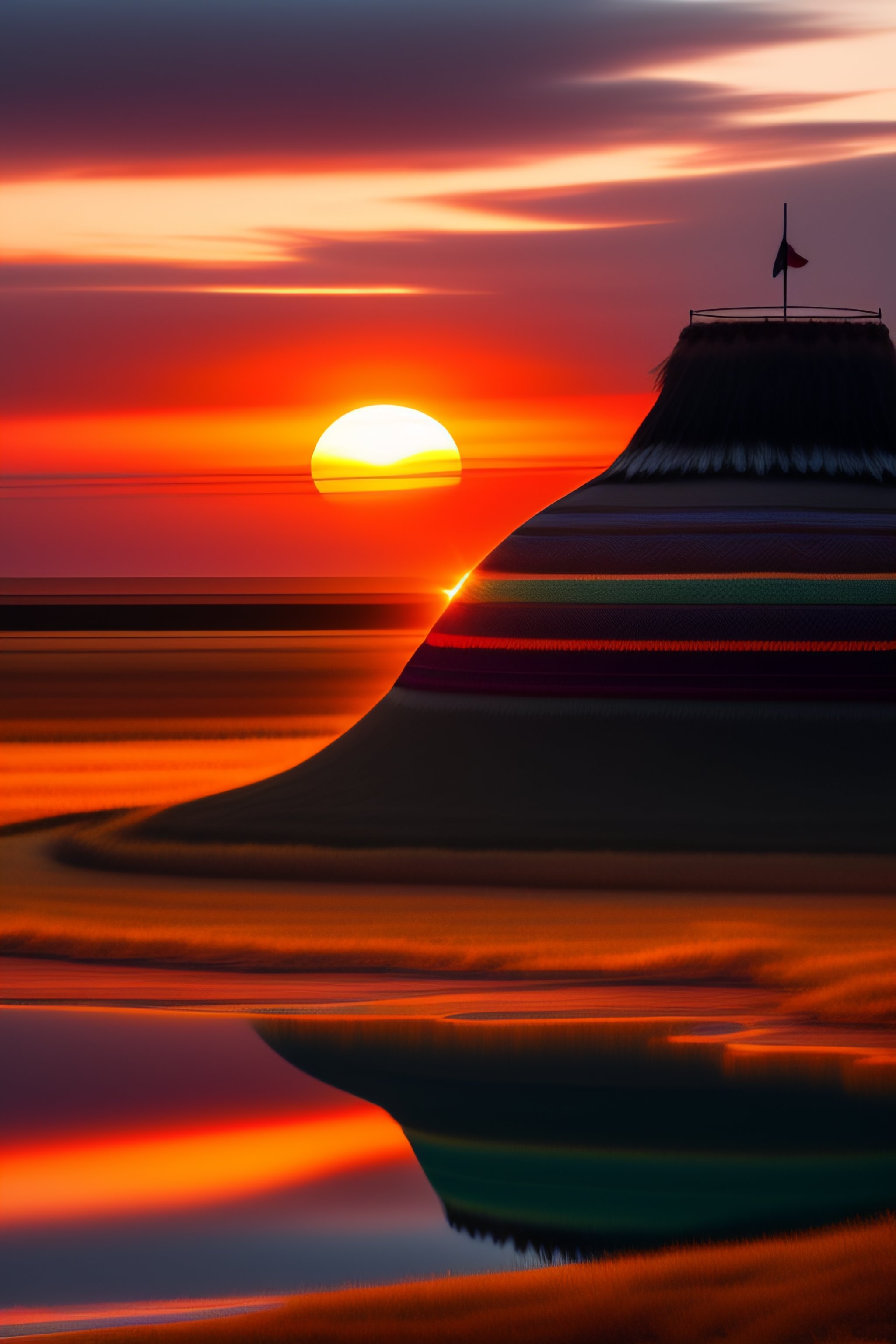 Lexica - Contemporary detail picture of an american indian sunset