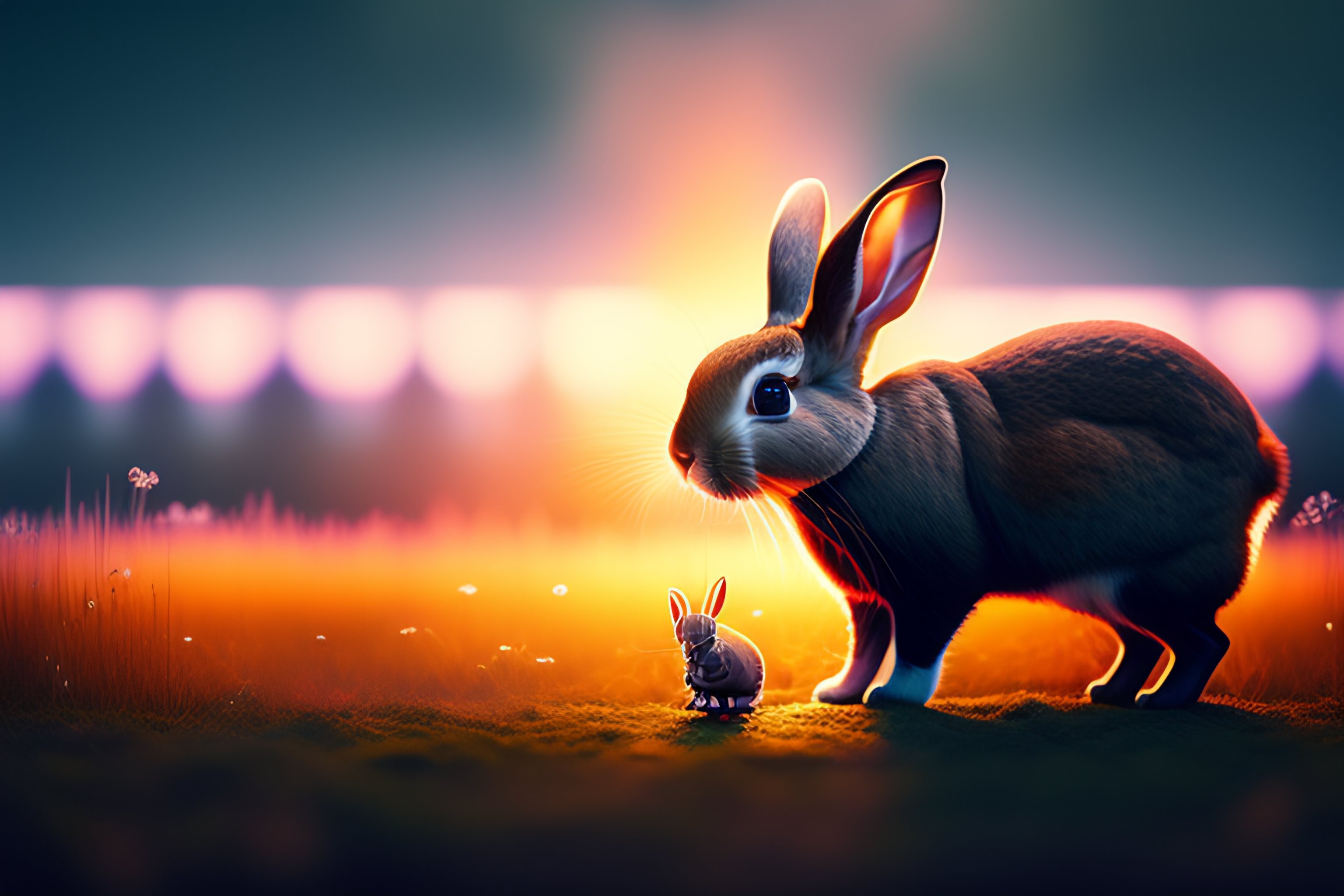 Lexica - Simon stalenhag, 8k resoultion, hyper realstic, rabbit