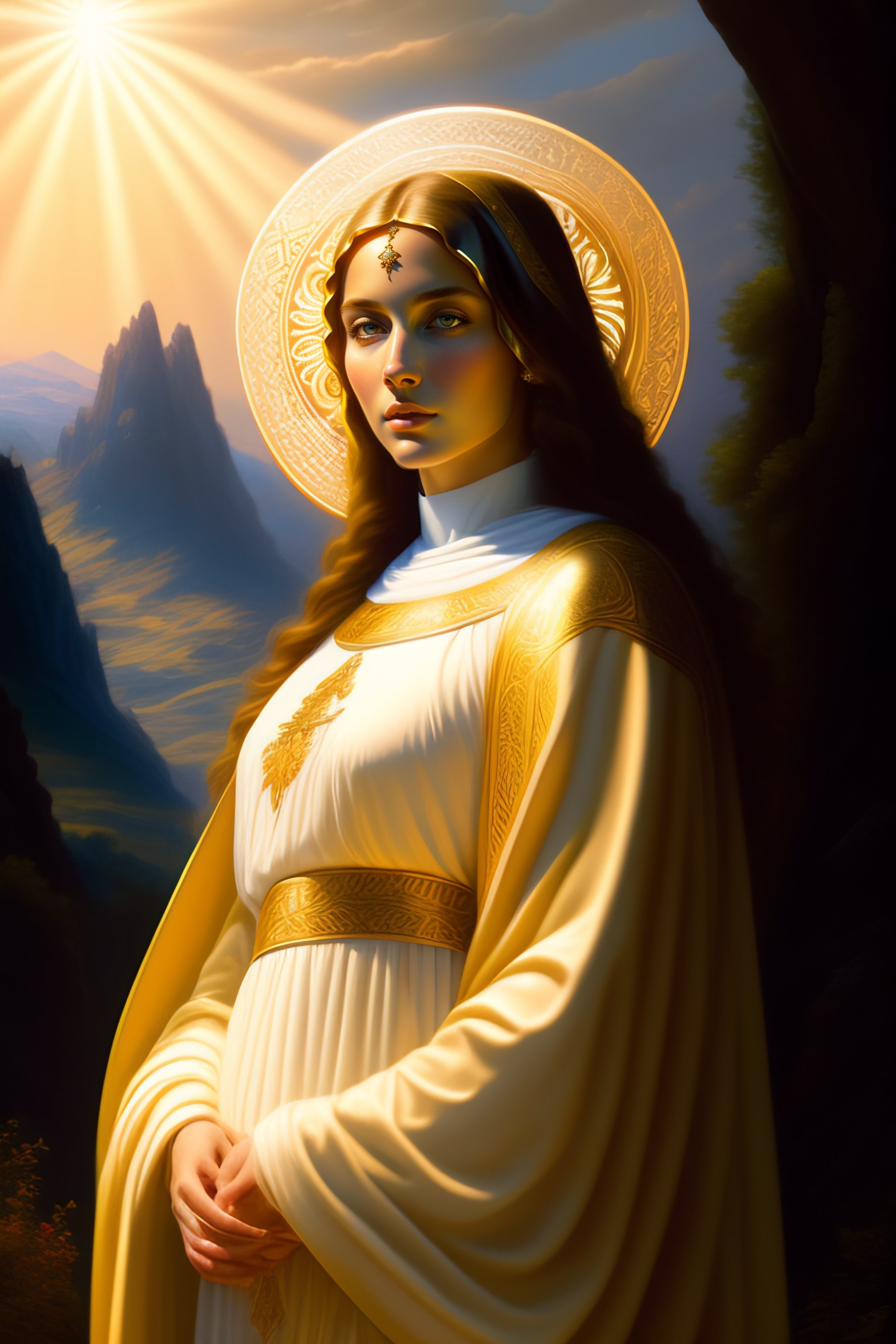Lexica - Virgin mary of perpetual succor full body with beautiful robe ...