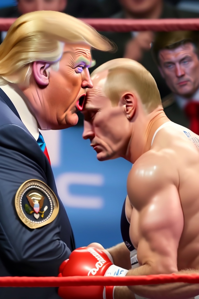 Lexica - President Donald Trump, getting ready to wrestle with ...
