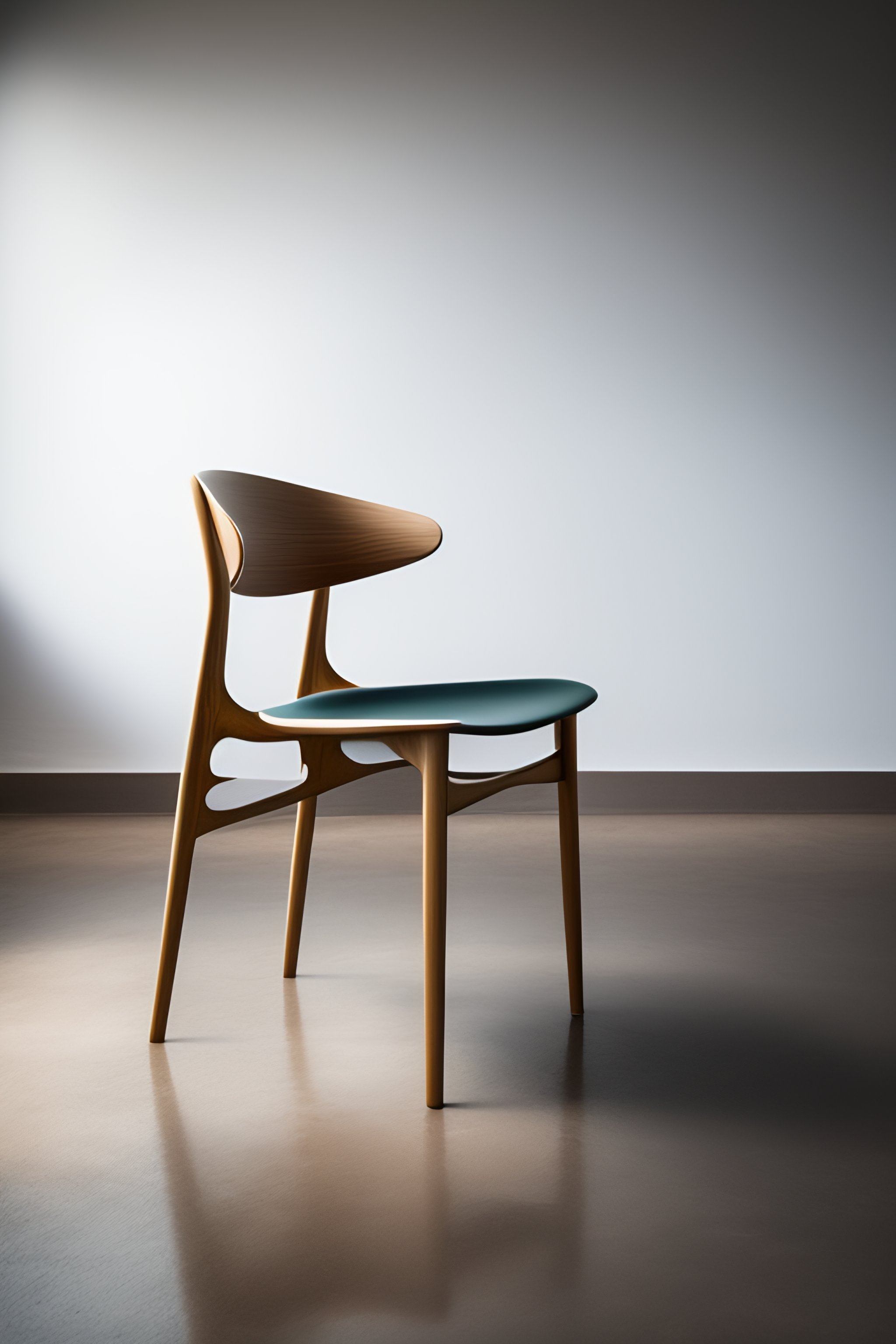 Lexica A minimalist danish chair with 3 legs