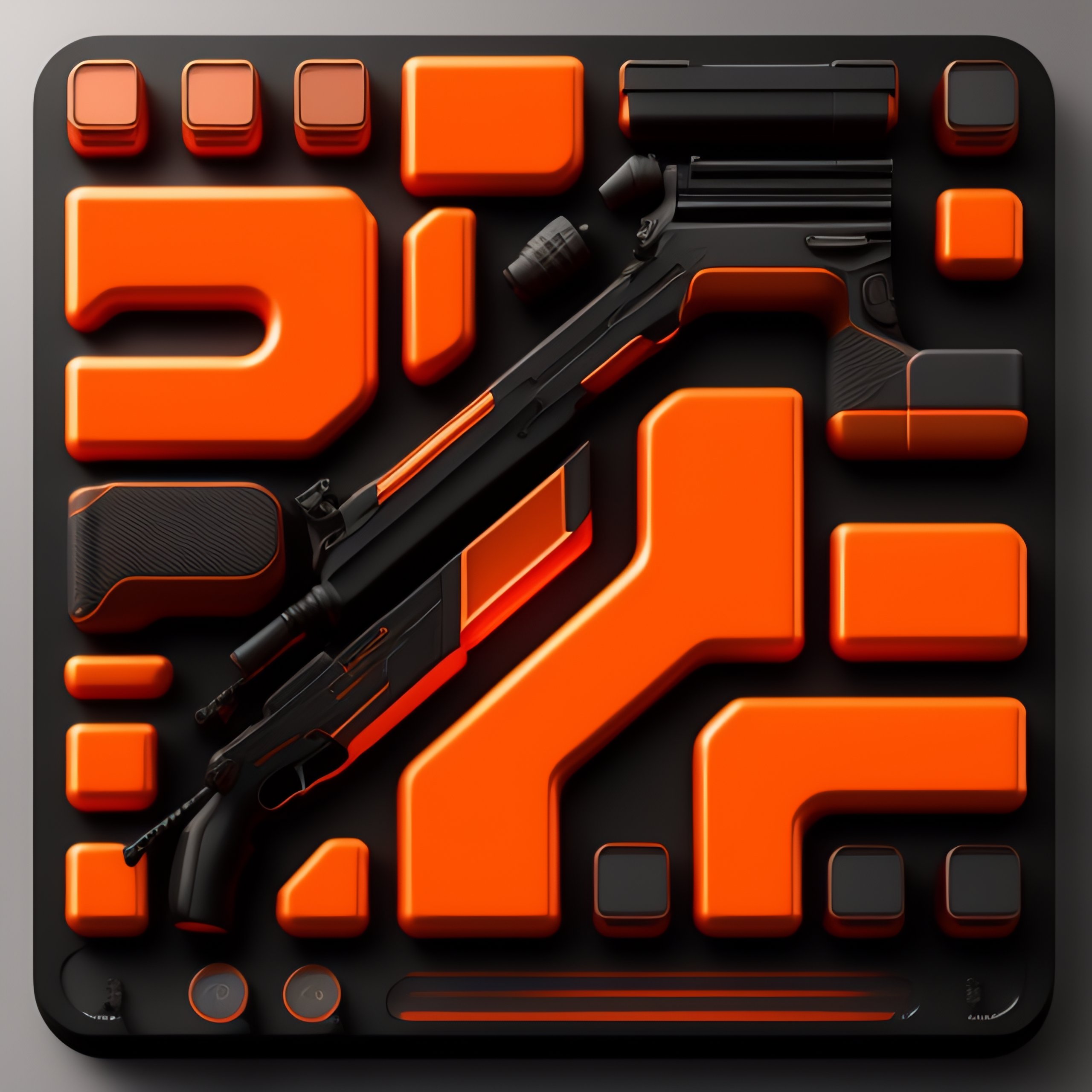 Lexica - CS-GO deluxe collection symbol, hollographic orange details ...