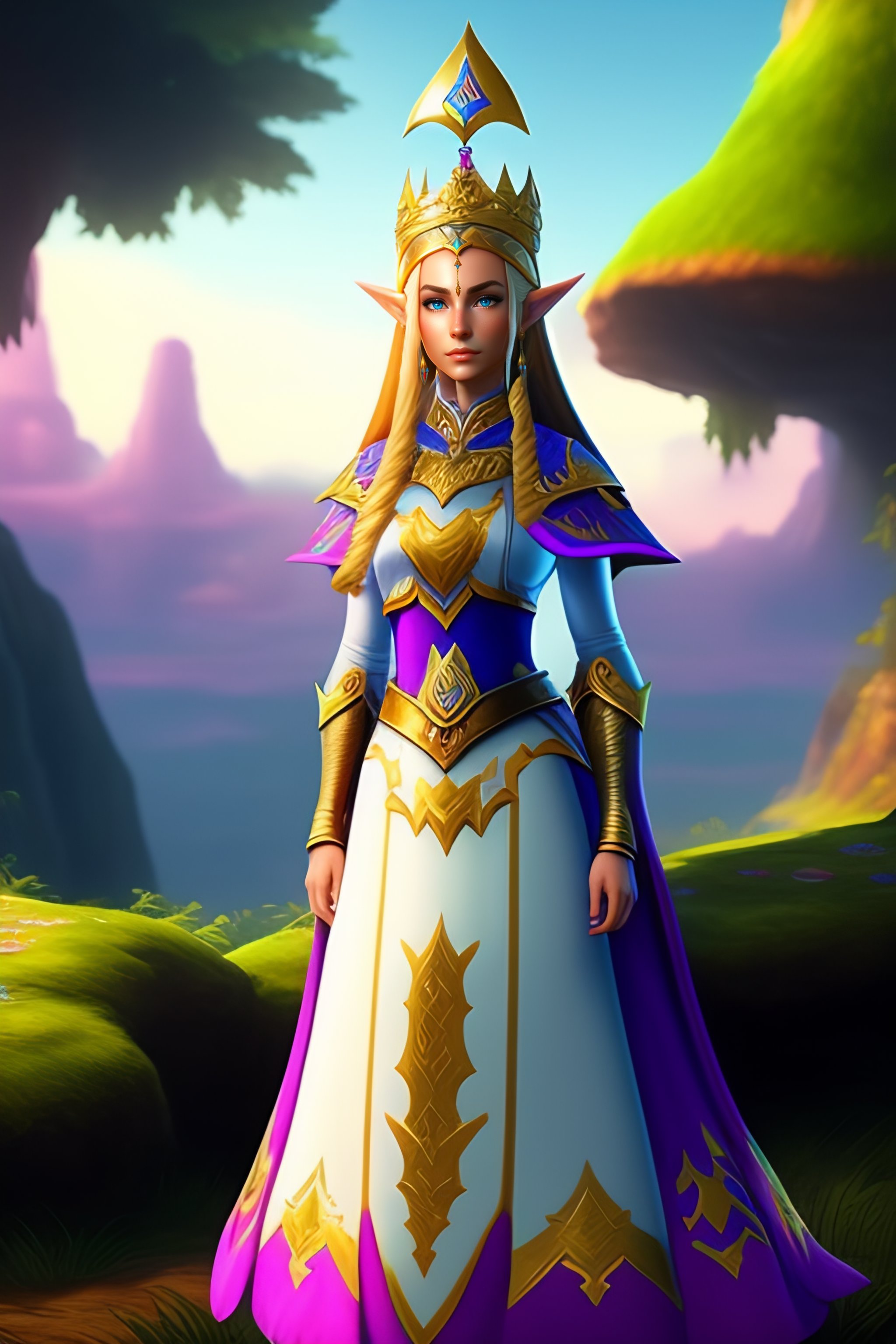 Lexica - Create an image of Zelda, the heroic princess from the Legend ...