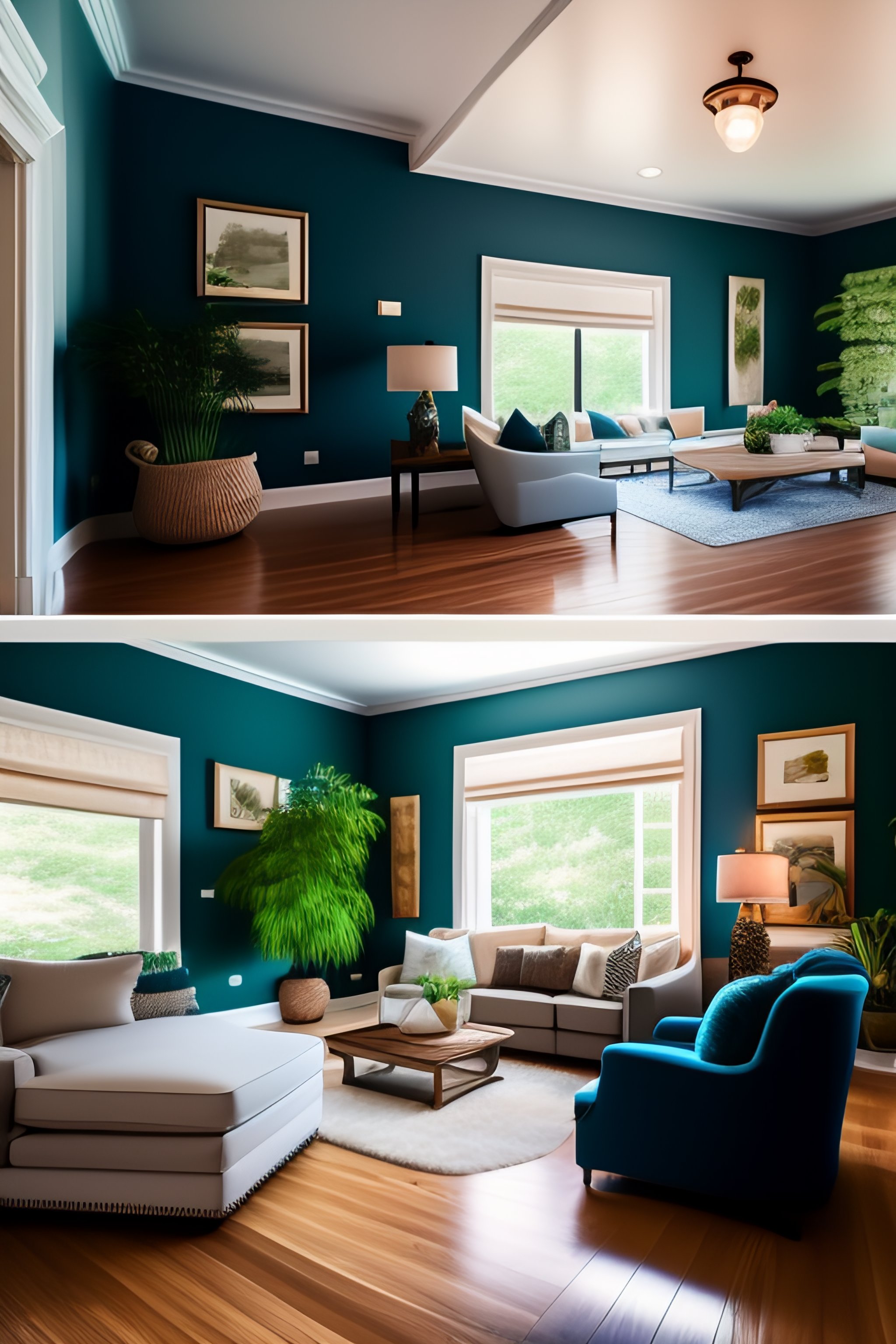 Lexica - Step into a beautiful living room where every detail has been ...