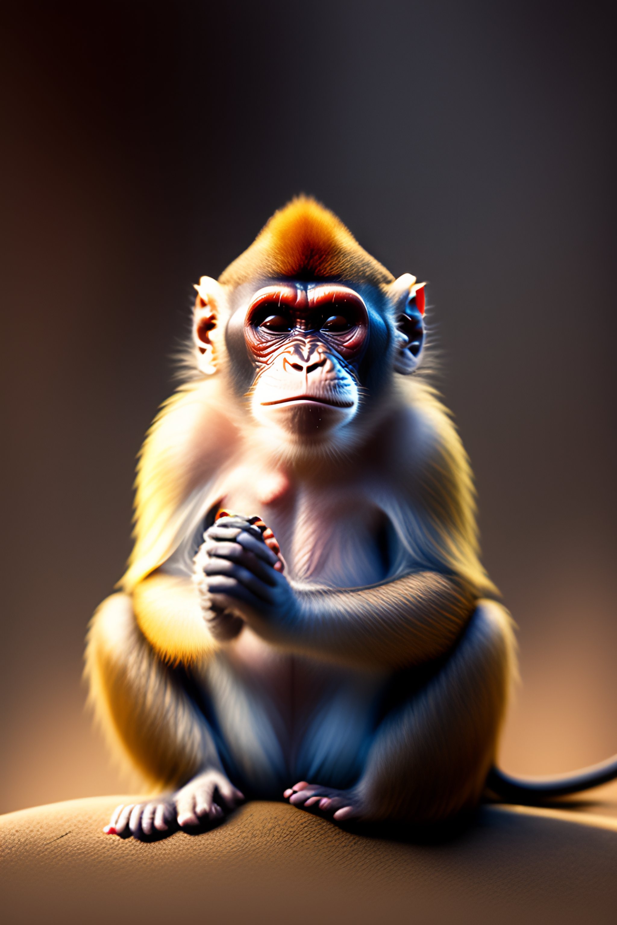 Lexica Meditating monkey