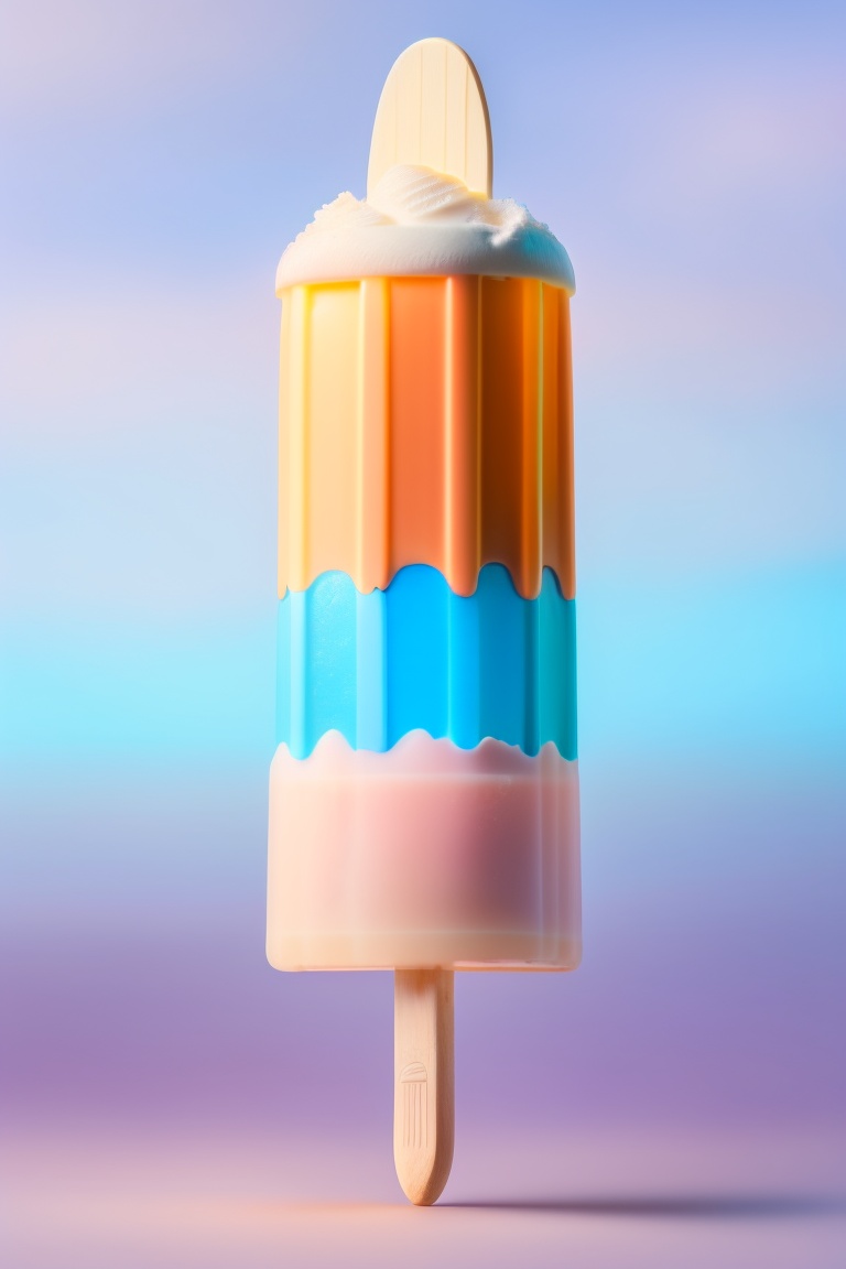 Lexica Prompt 2 Imagine A Delightful Ice Cream Popsicle On A Warm Summer Afternoon The Image 