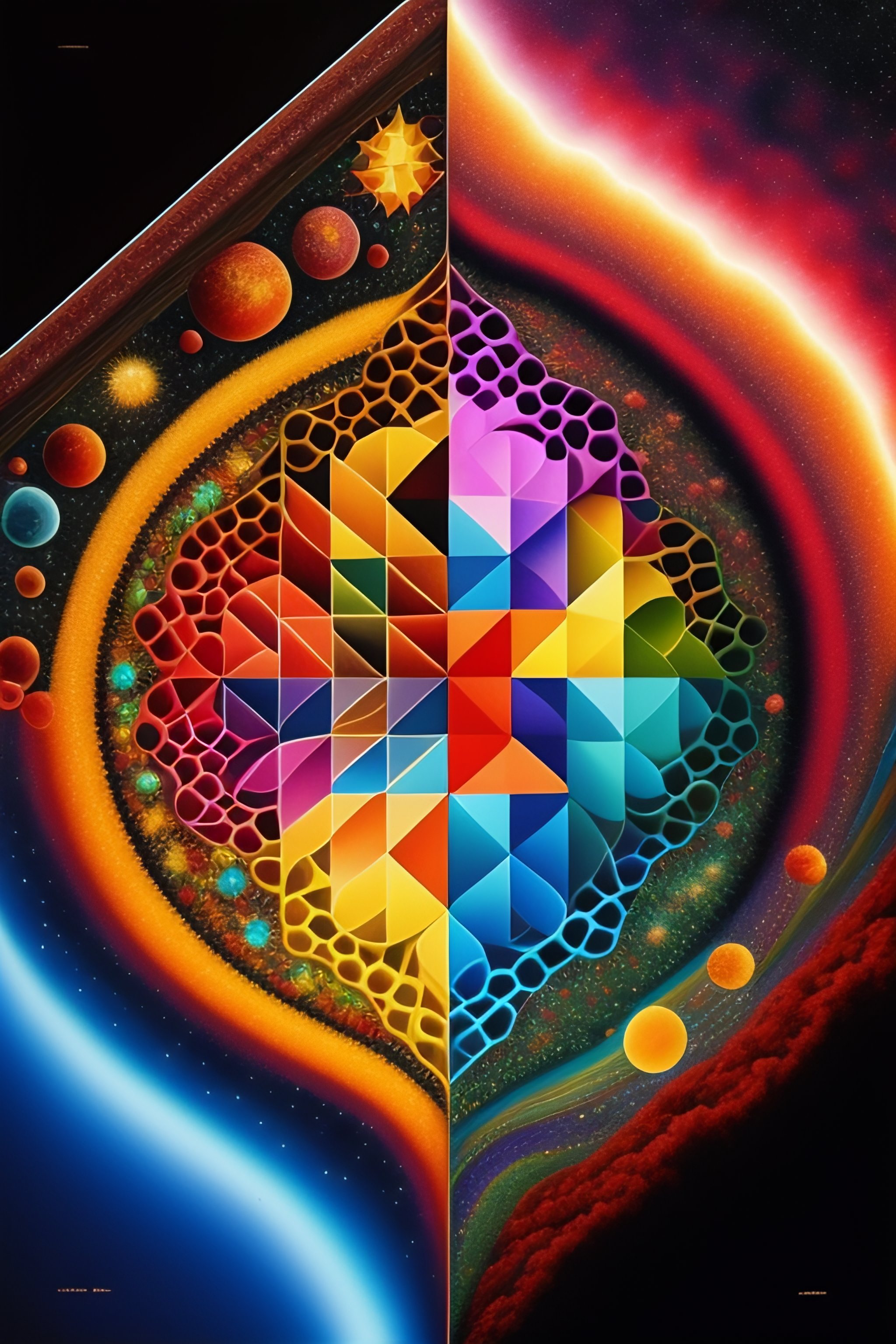 Lexica - Each piece represents a particle or a bit of energy, the ...