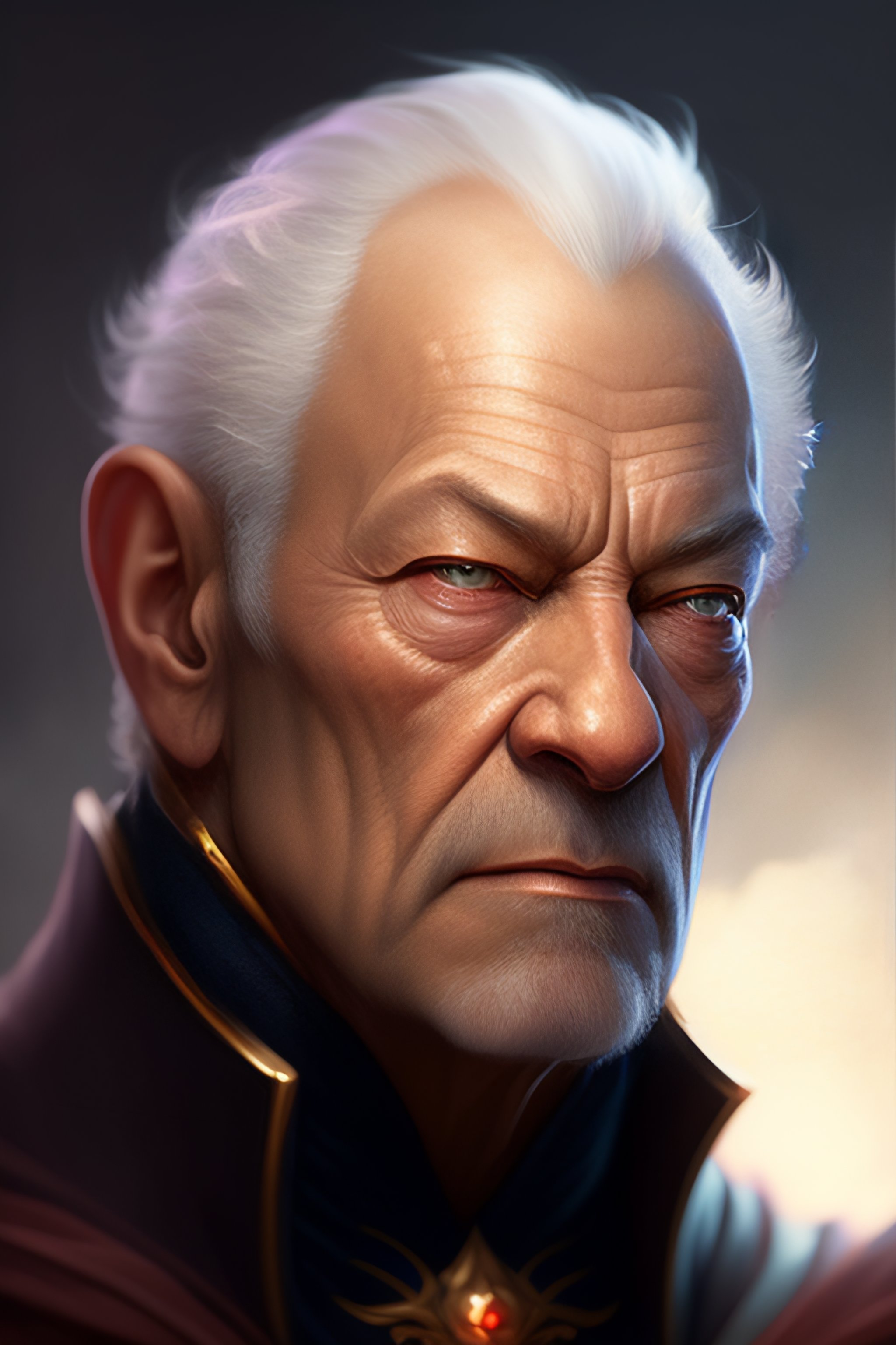 Lexica - Portrait of Old mage, evil!!!!, Wrinkly, Andy serkis, old ...