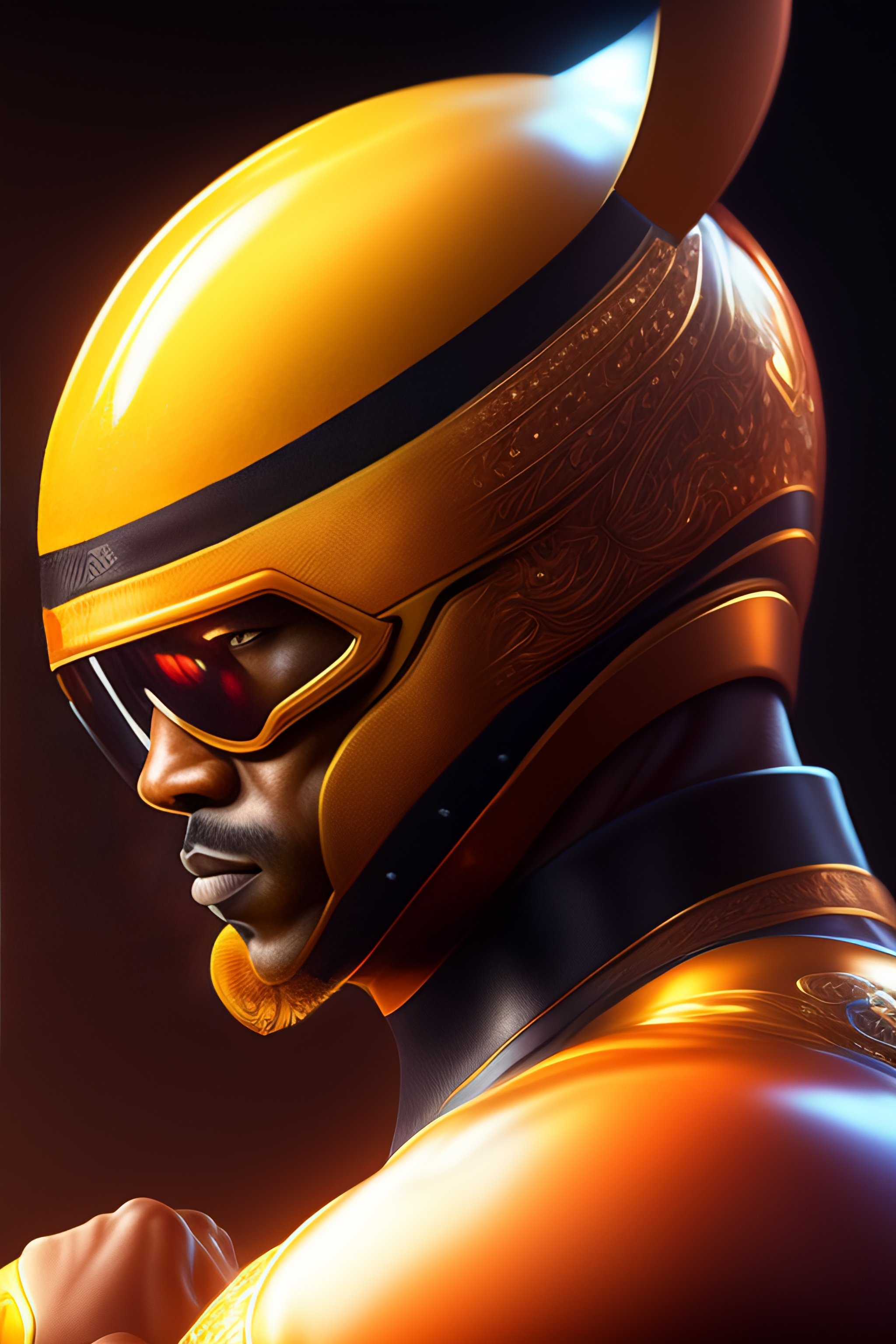 Lexica - Pacman a highly detailed illustration, muscular, intricate ...