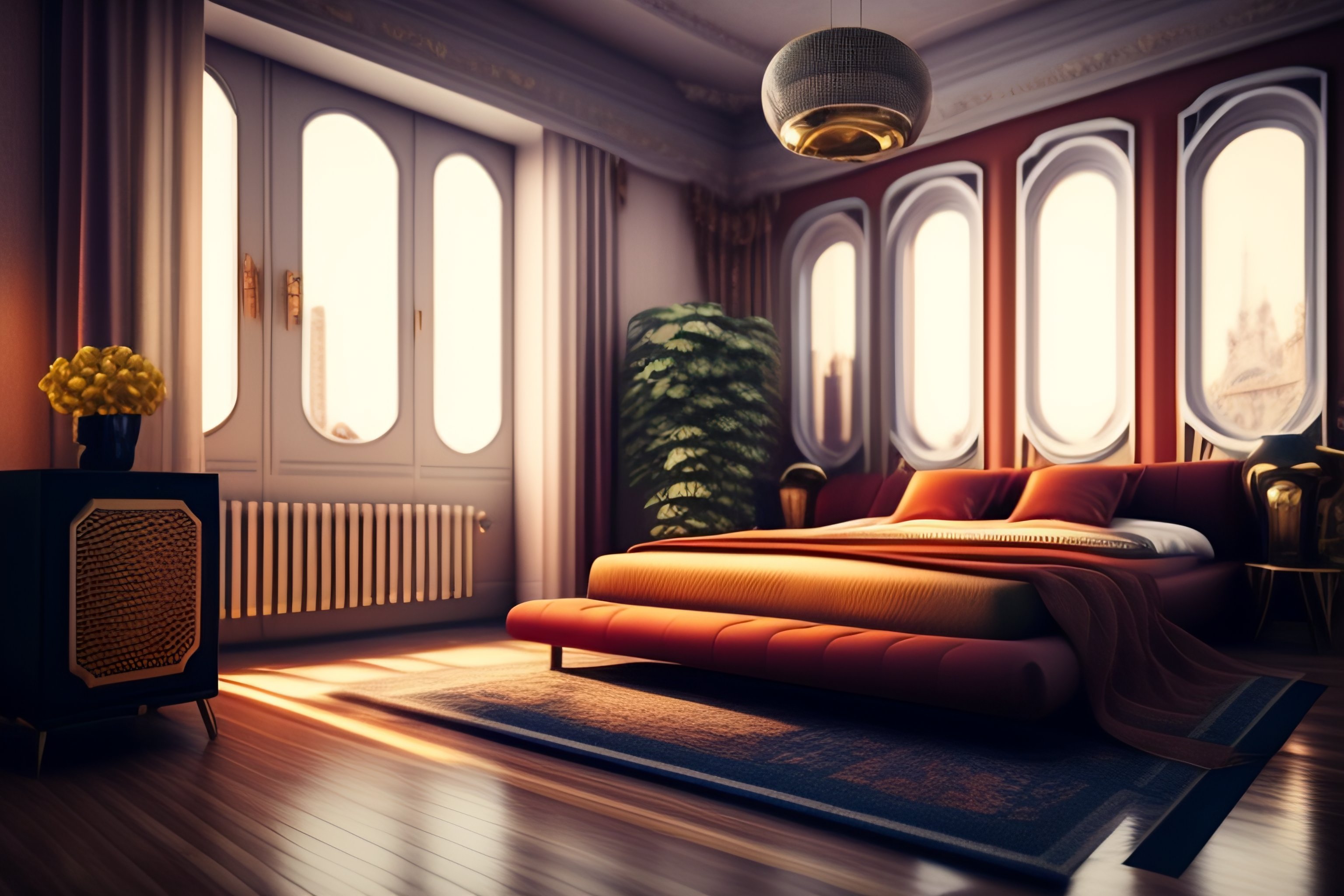 Lexica Vintage room, interior, home, window, house, hotel, table