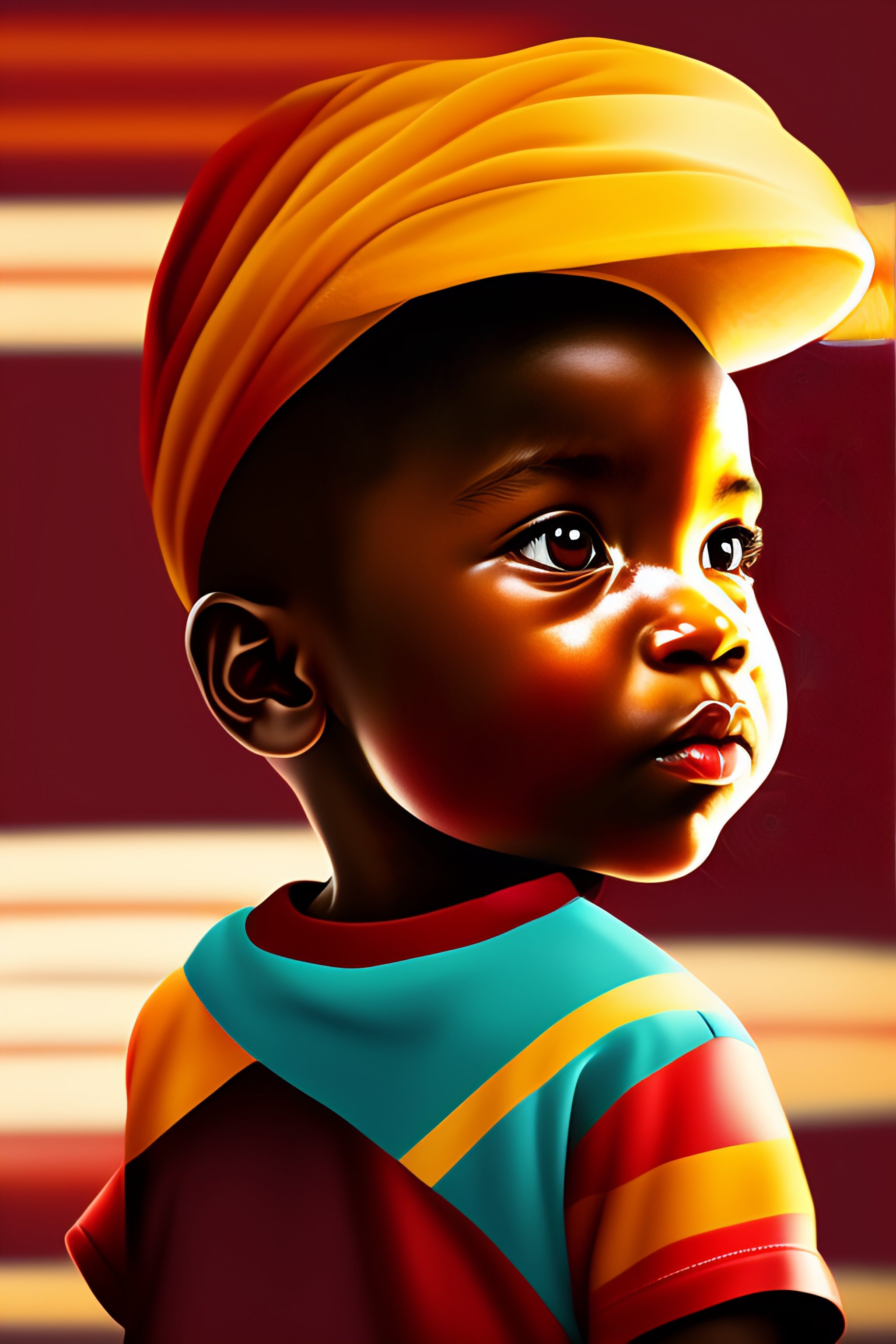 Lexica - Afican child vector illustration