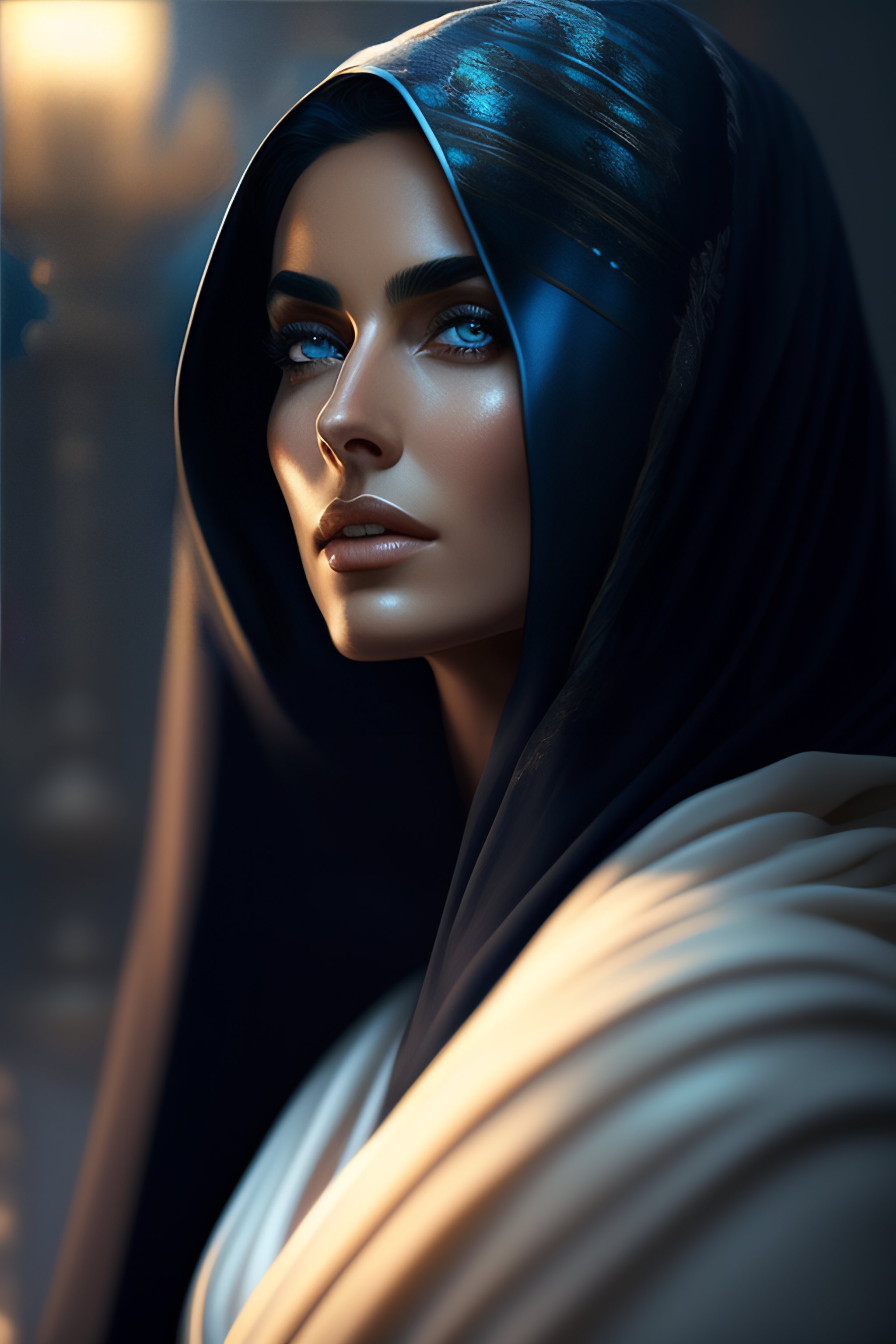 Lexica - A Photorealistic dramatic hyperrealistic brifht blue eyes ...