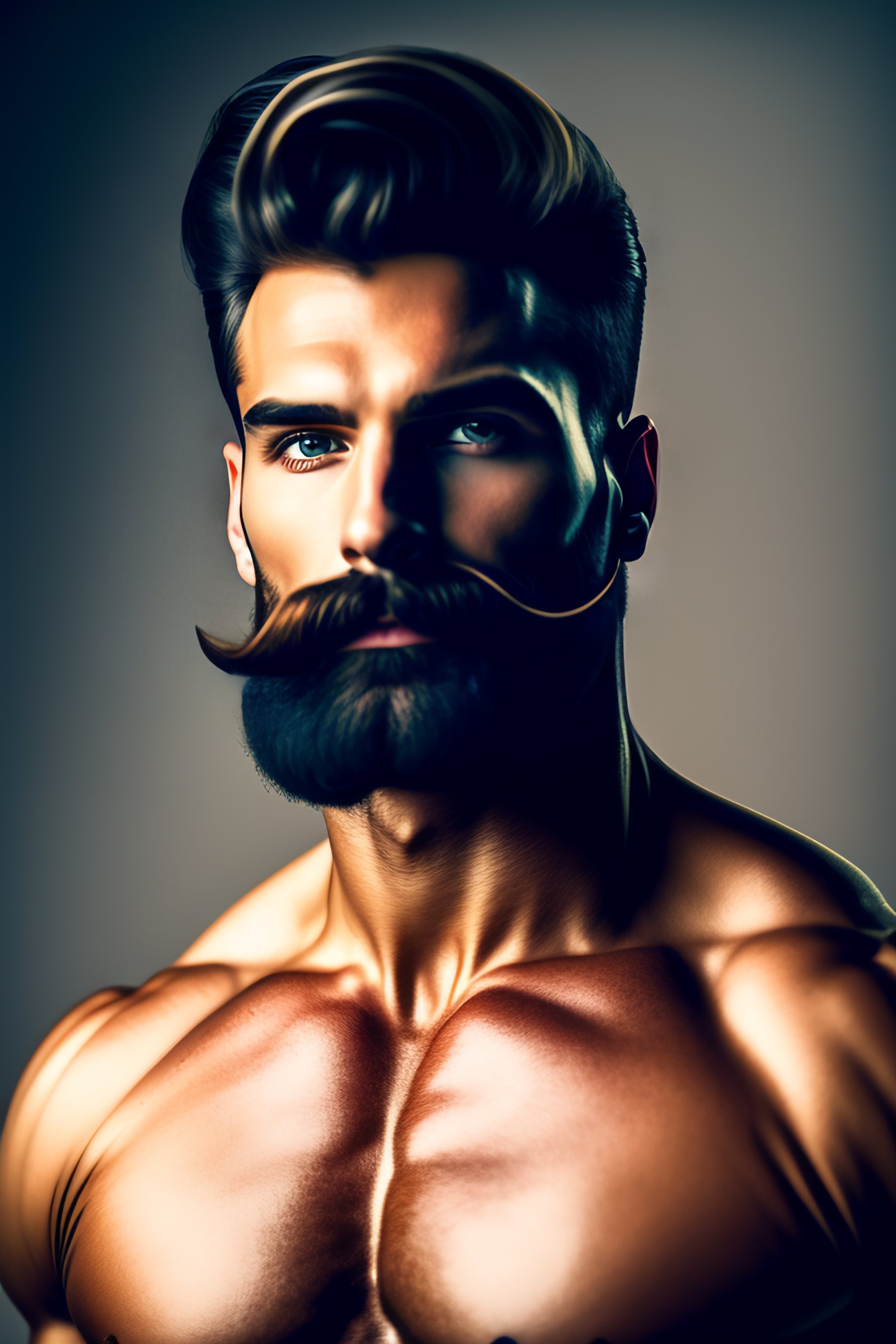 Lexica Photograph, looking at camera, 8k, handsome, male, muscular