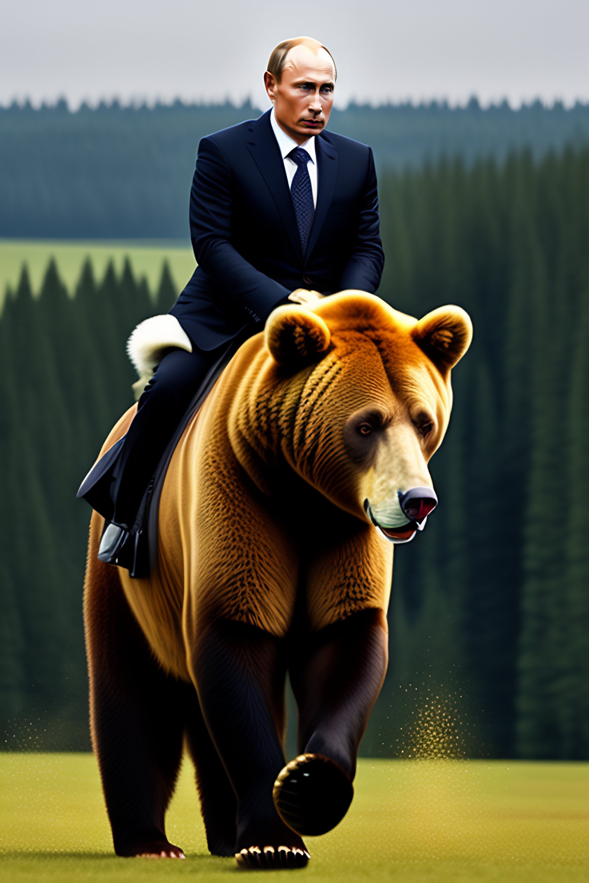 putin vs bear