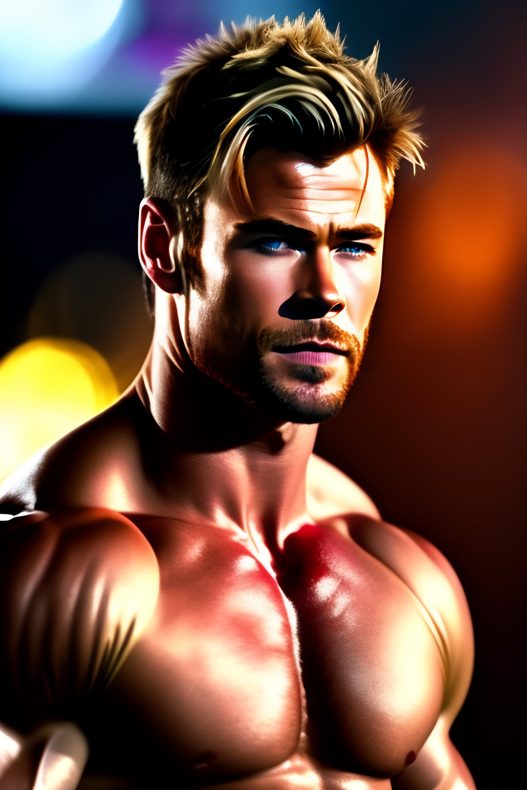 Lexica - Chris Hemsworth like a god of madnes