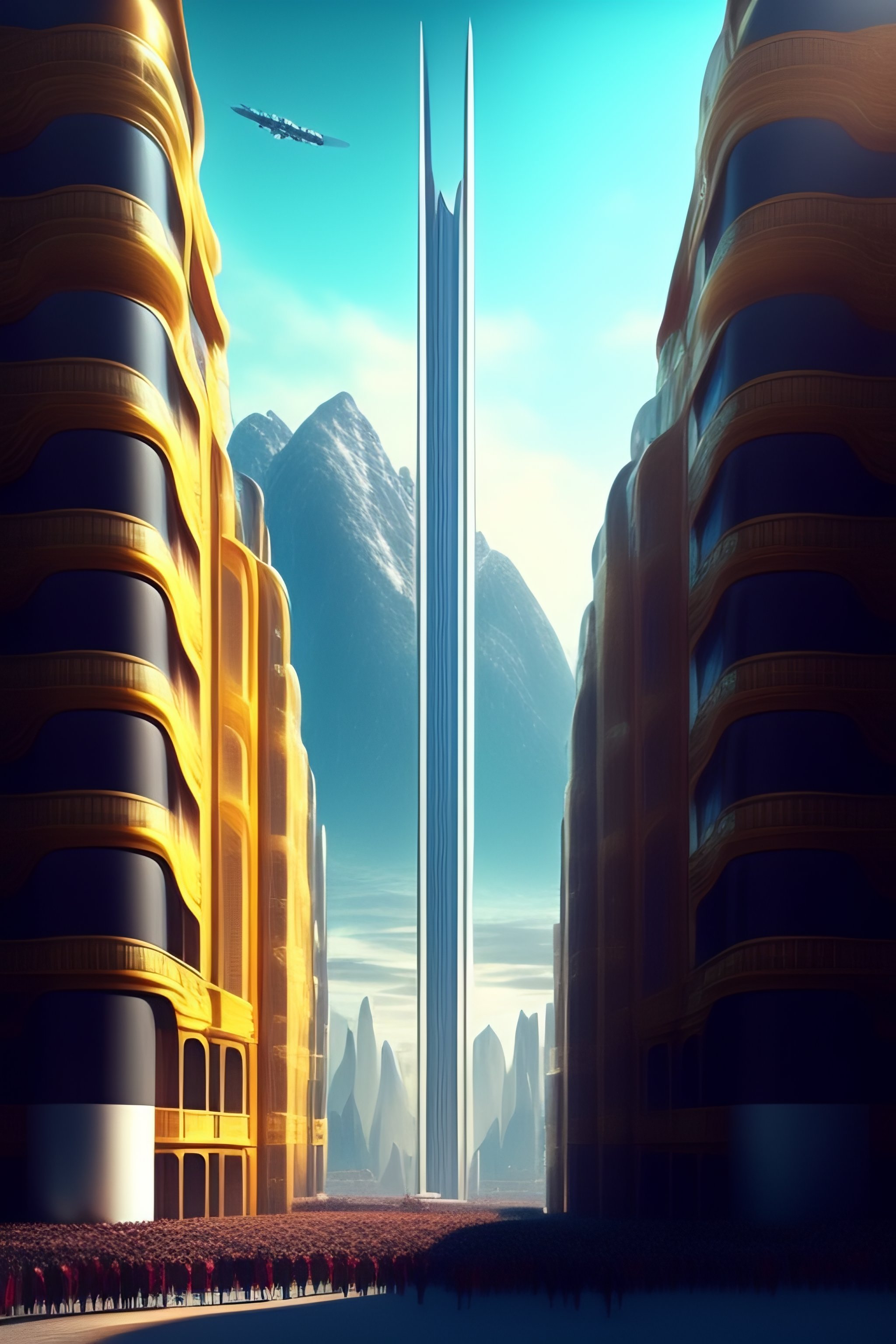 Lexica - The city was a giant metropolis, filled with towering ...