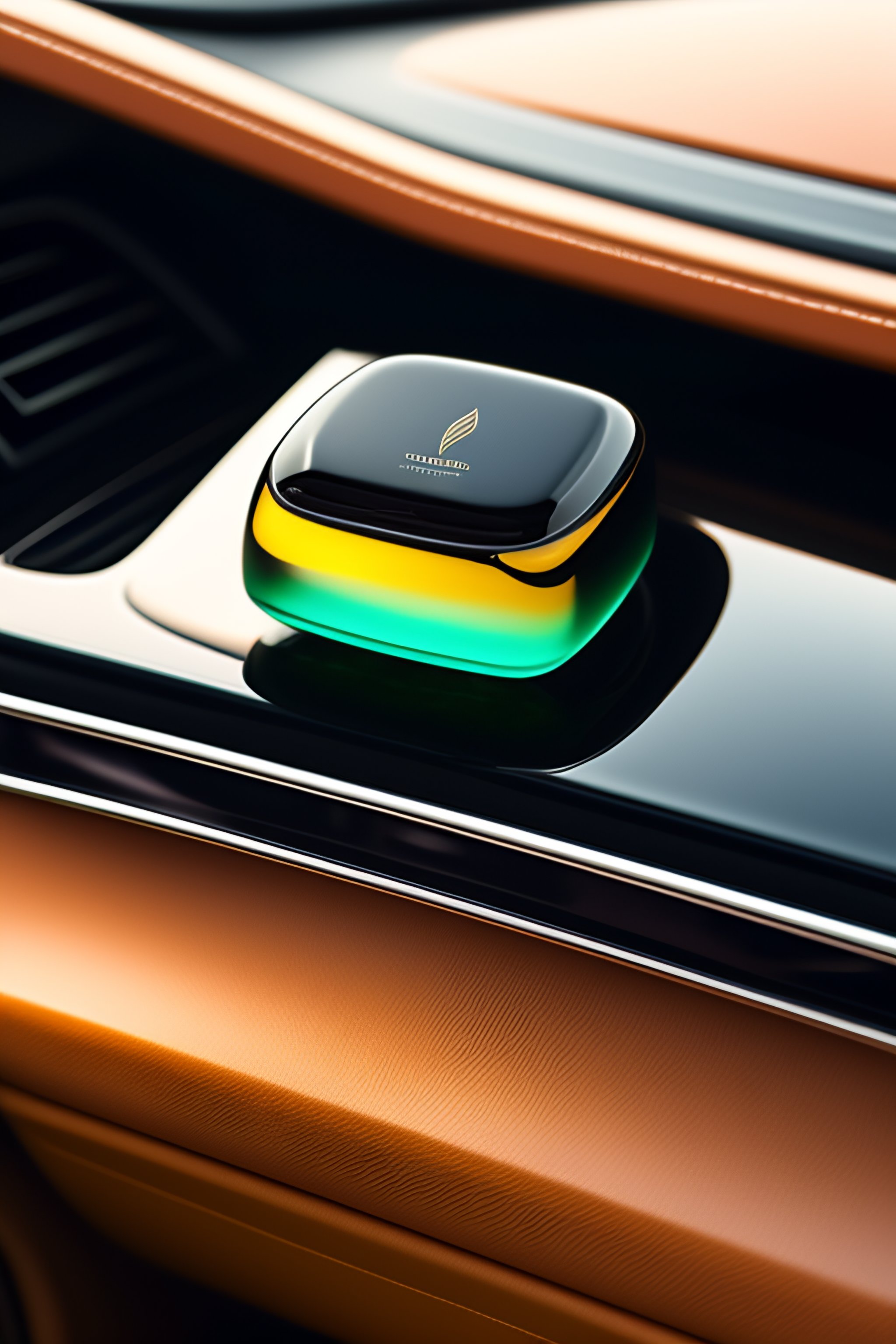 Lexica - A luxury car freshener; square; a glass car freshener