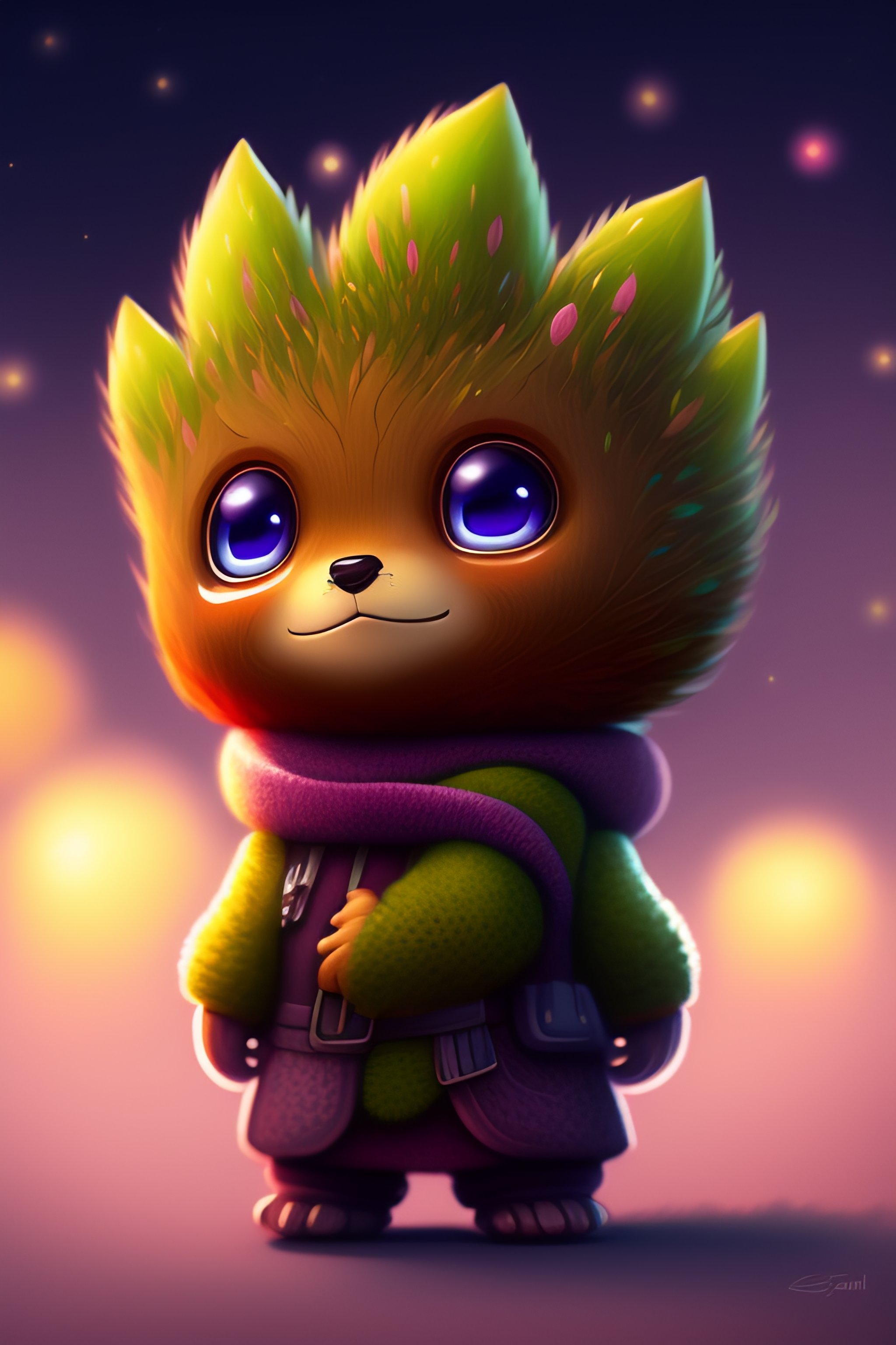 Lexica - Cute and adorable cartoon groot baby, fantasy, dreamlike ...