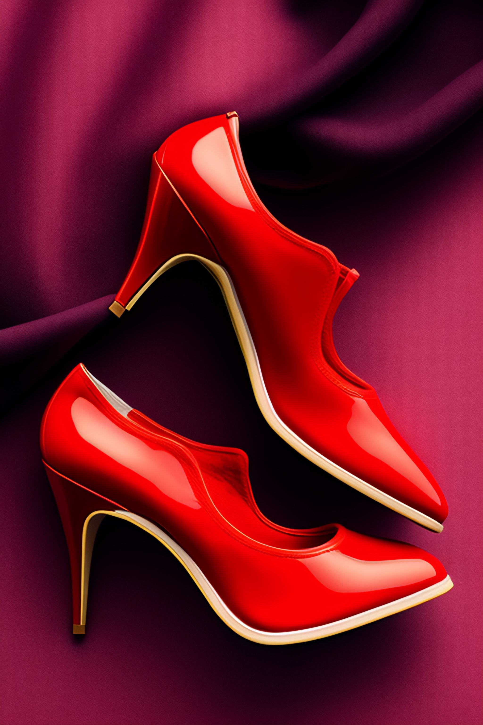 Red velvet stilettos hot sale